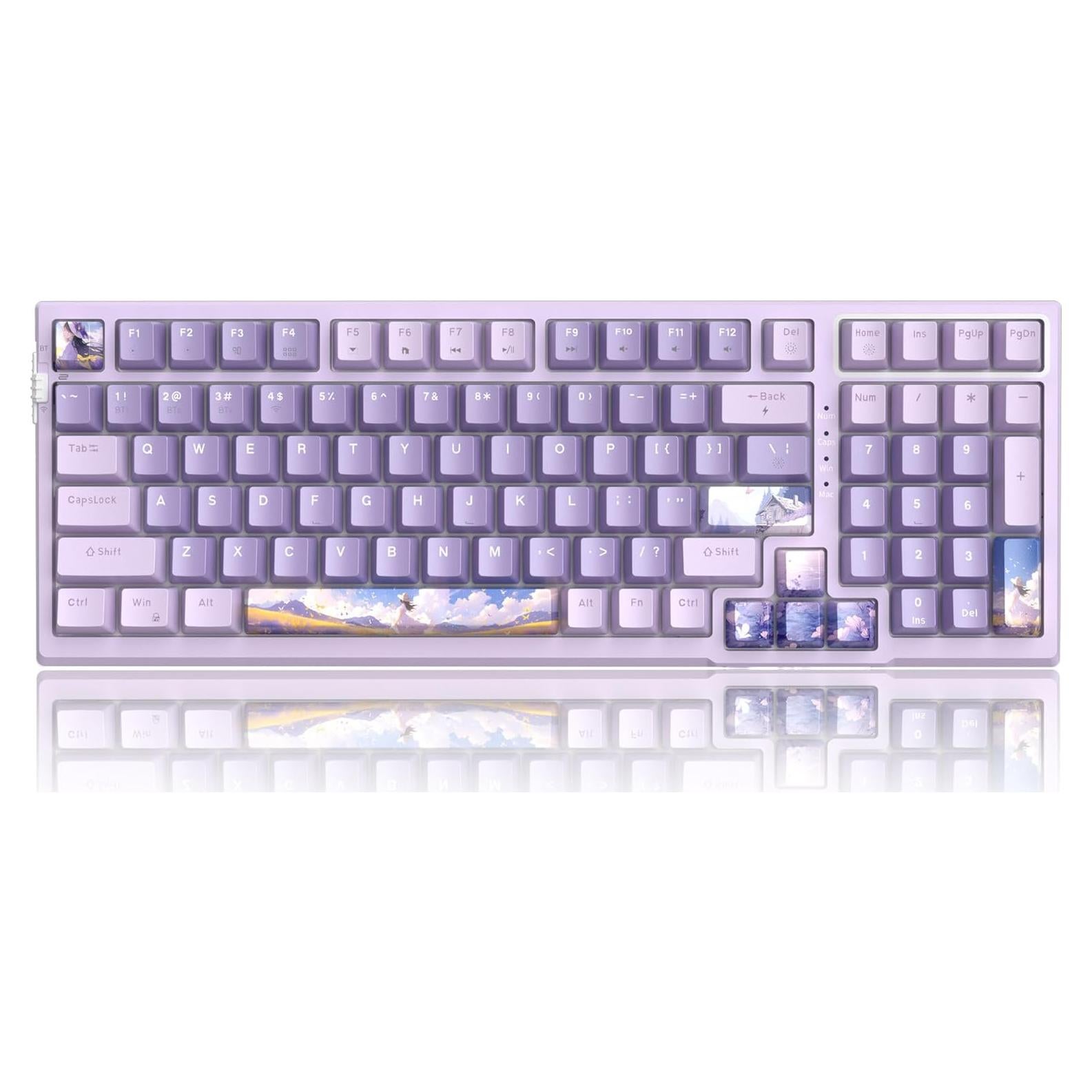 Teclado Mecánico Gamer Inalámbrico MageGee SKY98 96% RGB
