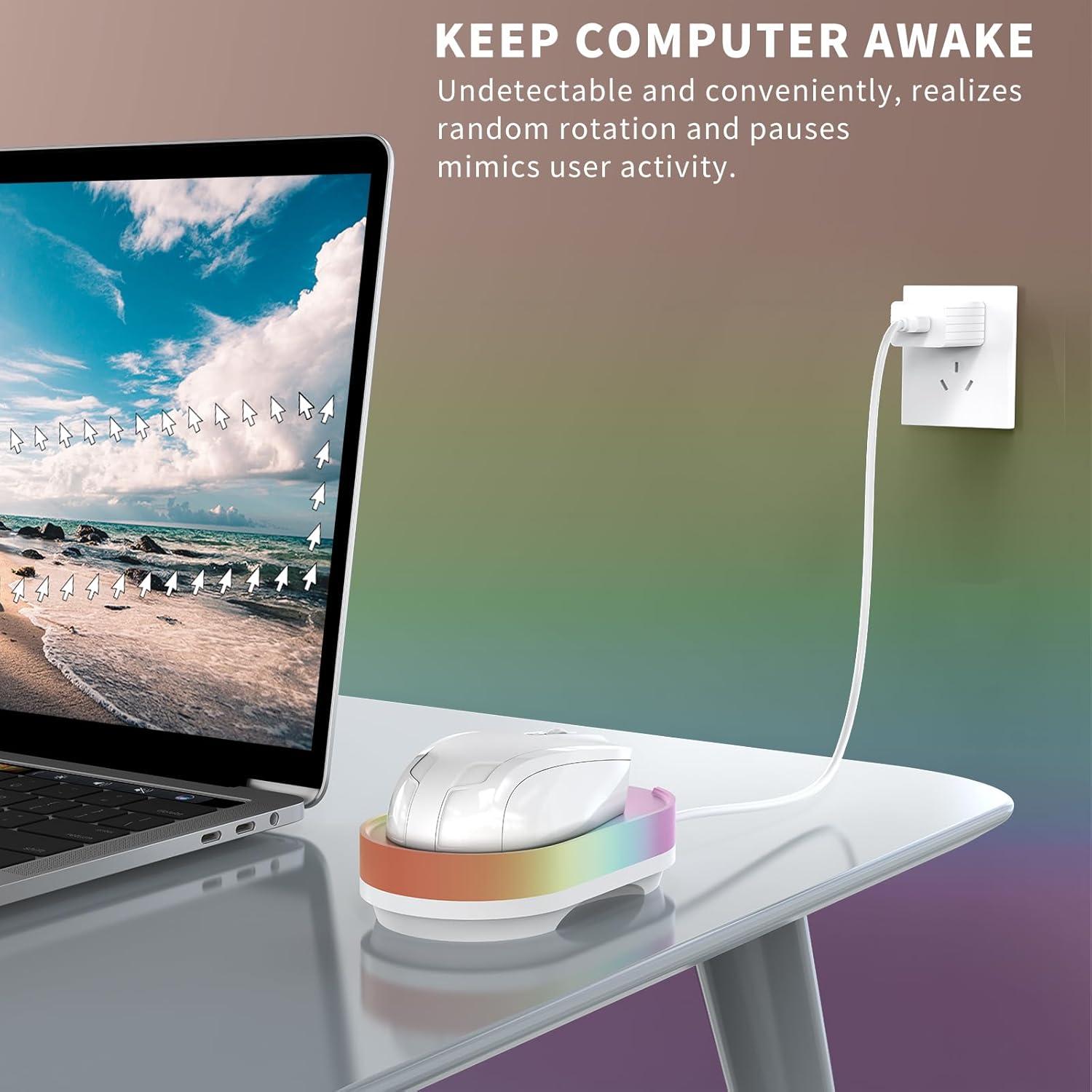 Mouse Jiggler Ergopollo M1 Indetectable USB 209g Arcoíris