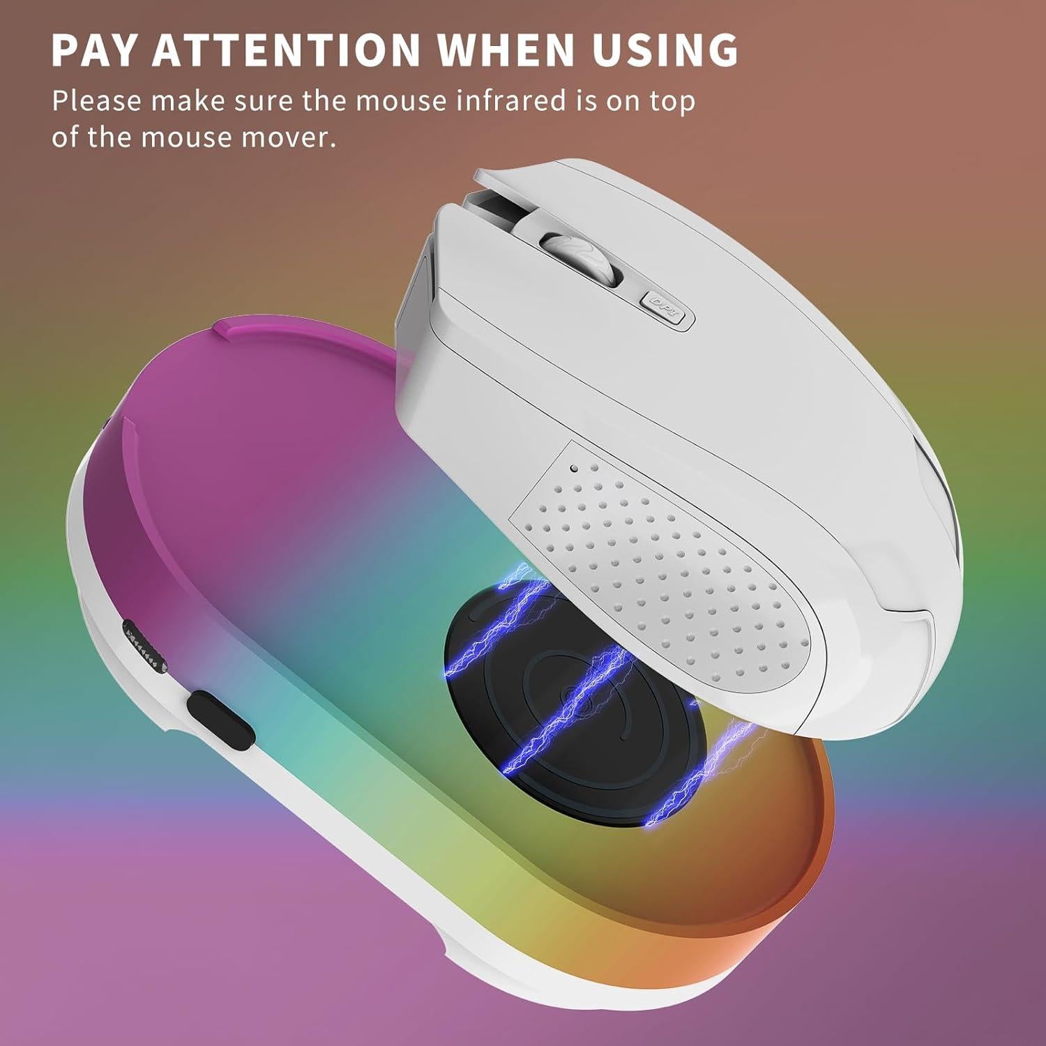 Mouse Jiggler Ergopollo M1 Indetectable USB 209g Arcoíris