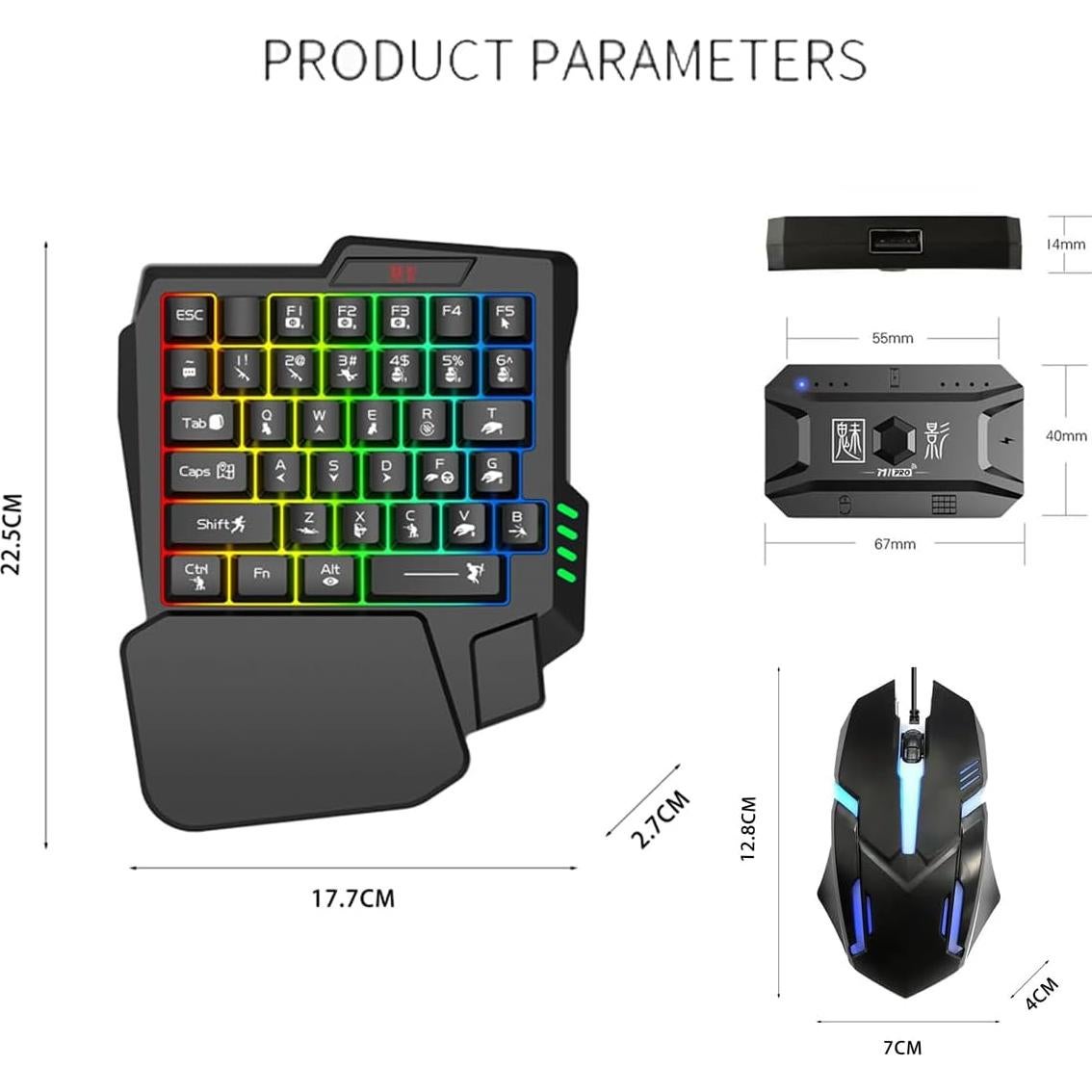 Combo Teclado y Ratón Gamer YOVDA Y1 PRO Retroiluminado