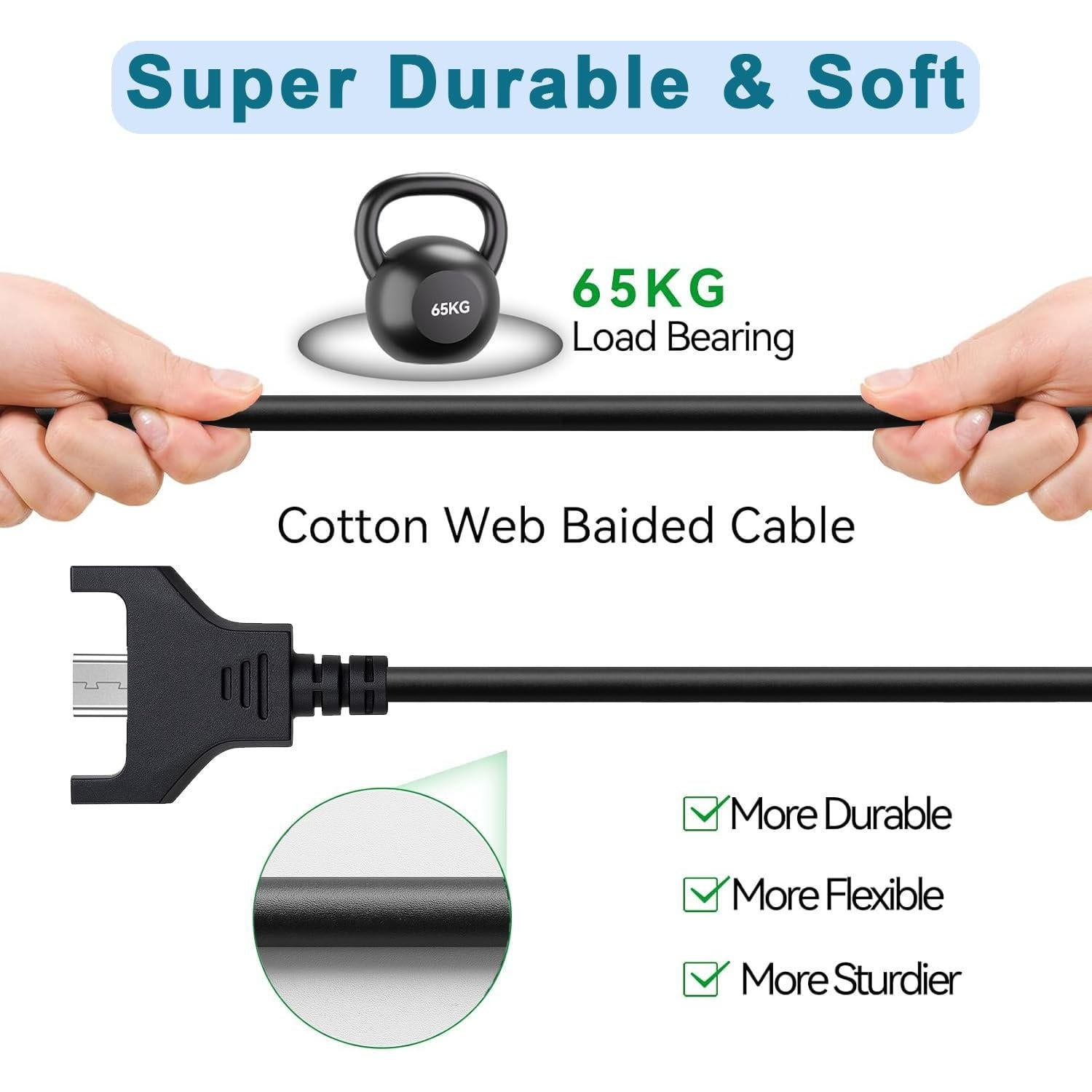 Cable de Carga USB 1.83m Logitech G403 G703 G900 G903