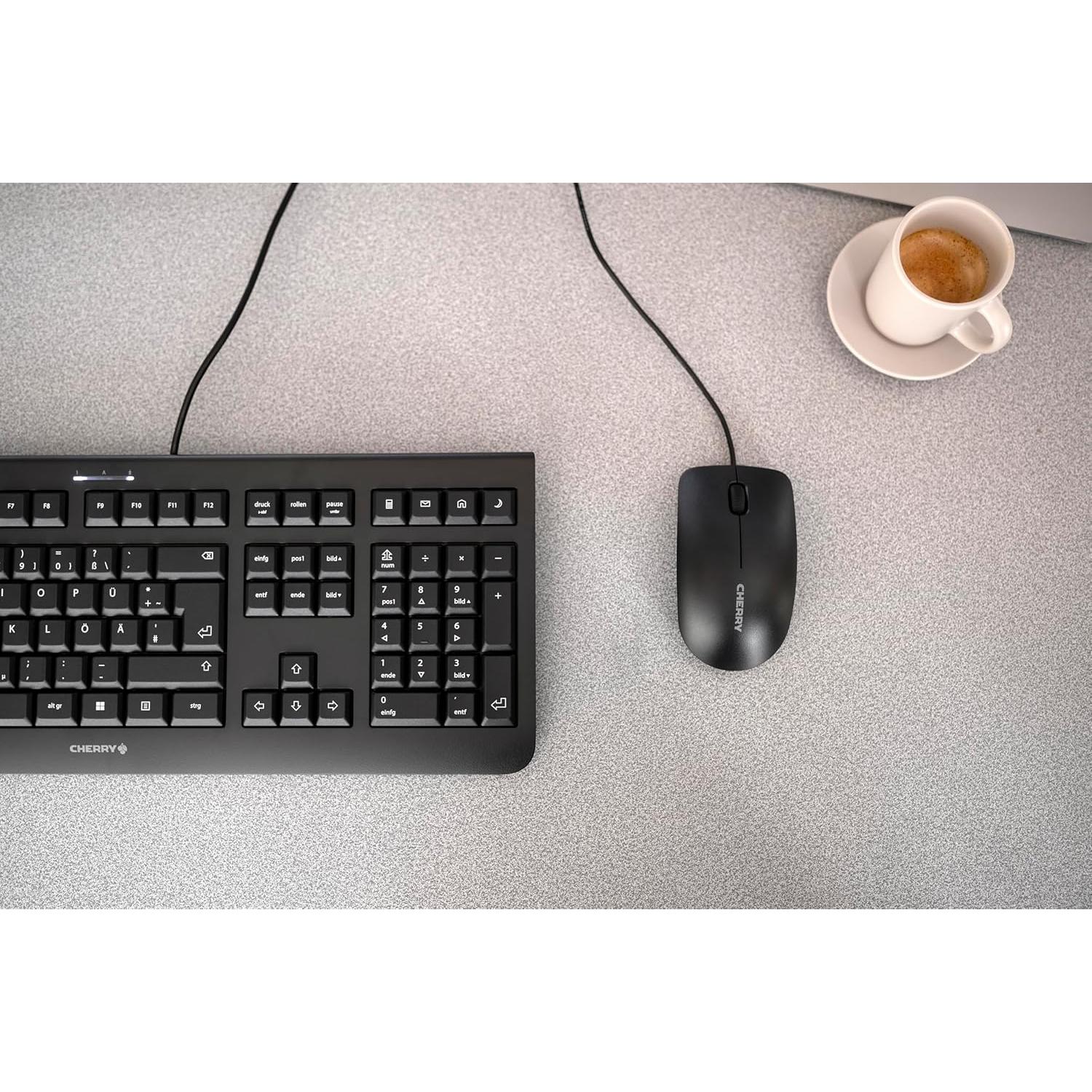 Ratón Cherry MC 1000 con Cable USB 3 Botones Negro