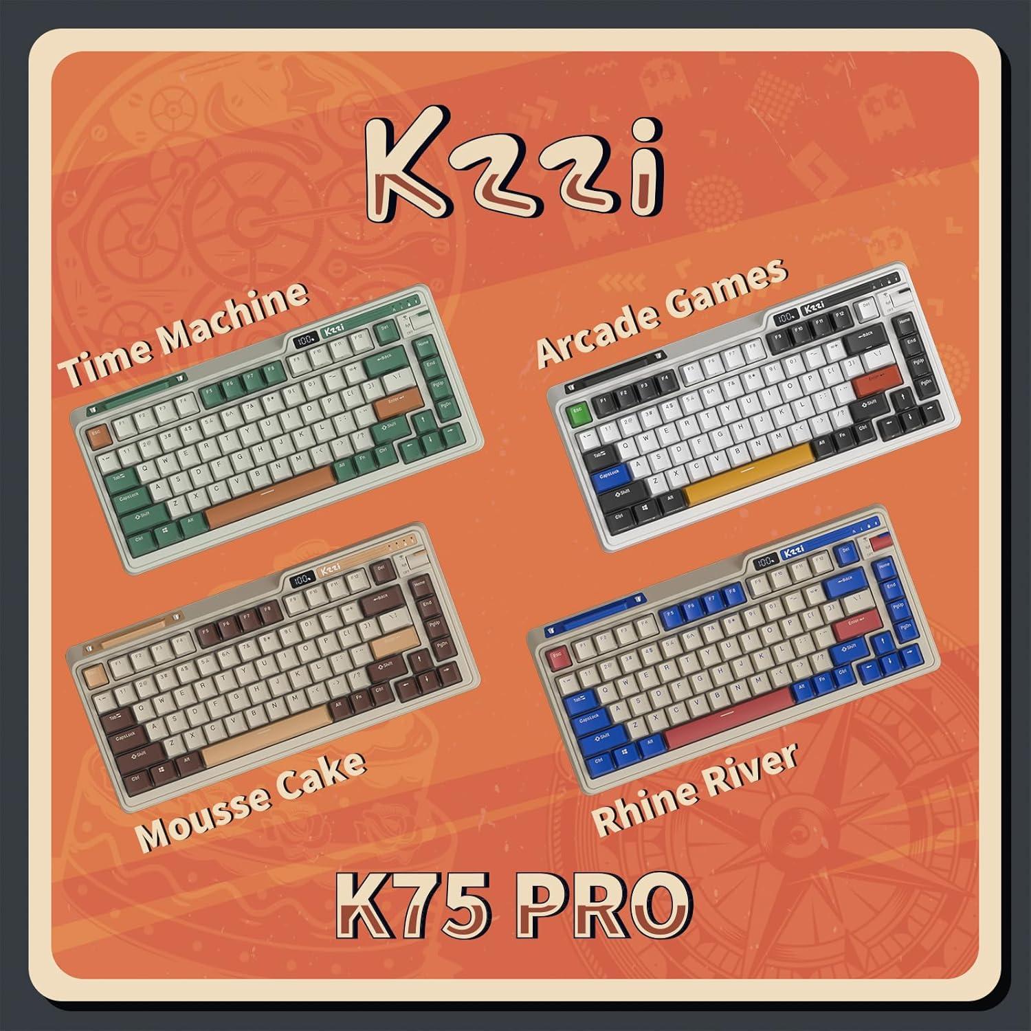 Teclado Mecánico Inalámbrico K75 PRO RGB Kzzi 82 Teclas