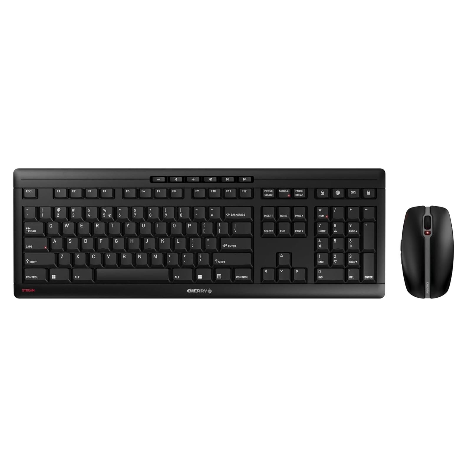 Combo Teclado y Ratón Inalámbrico CHERRY Stream - Negro