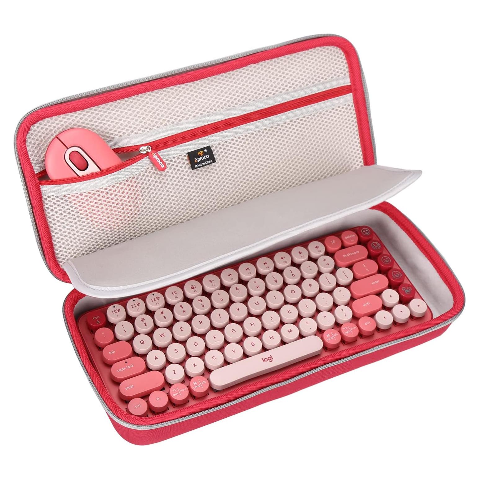 Funda Dura de Viaje Aproca para Teclado Logitech POP y Ratón