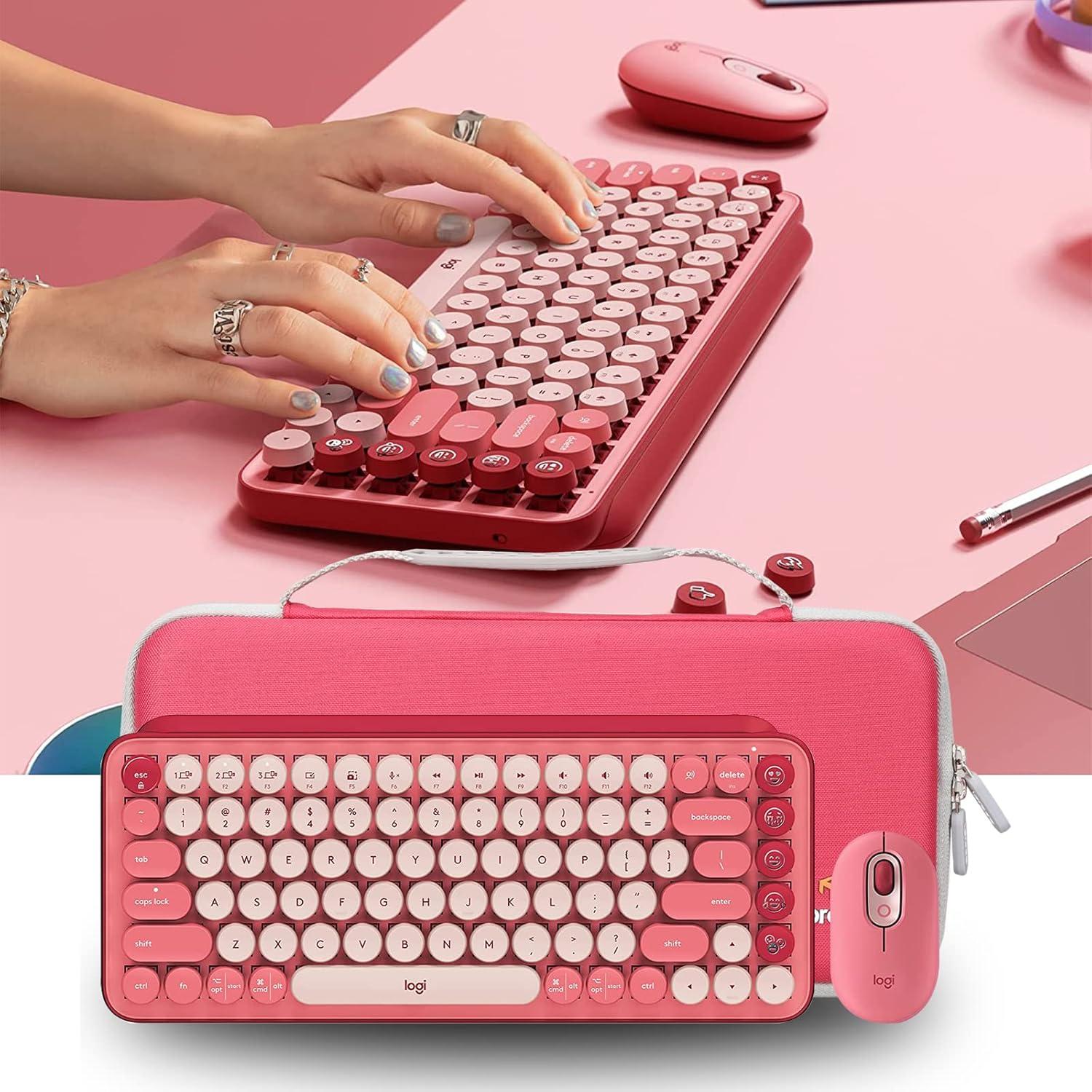 Funda Dura de Viaje Aproca para Teclado Logitech POP y Ratón