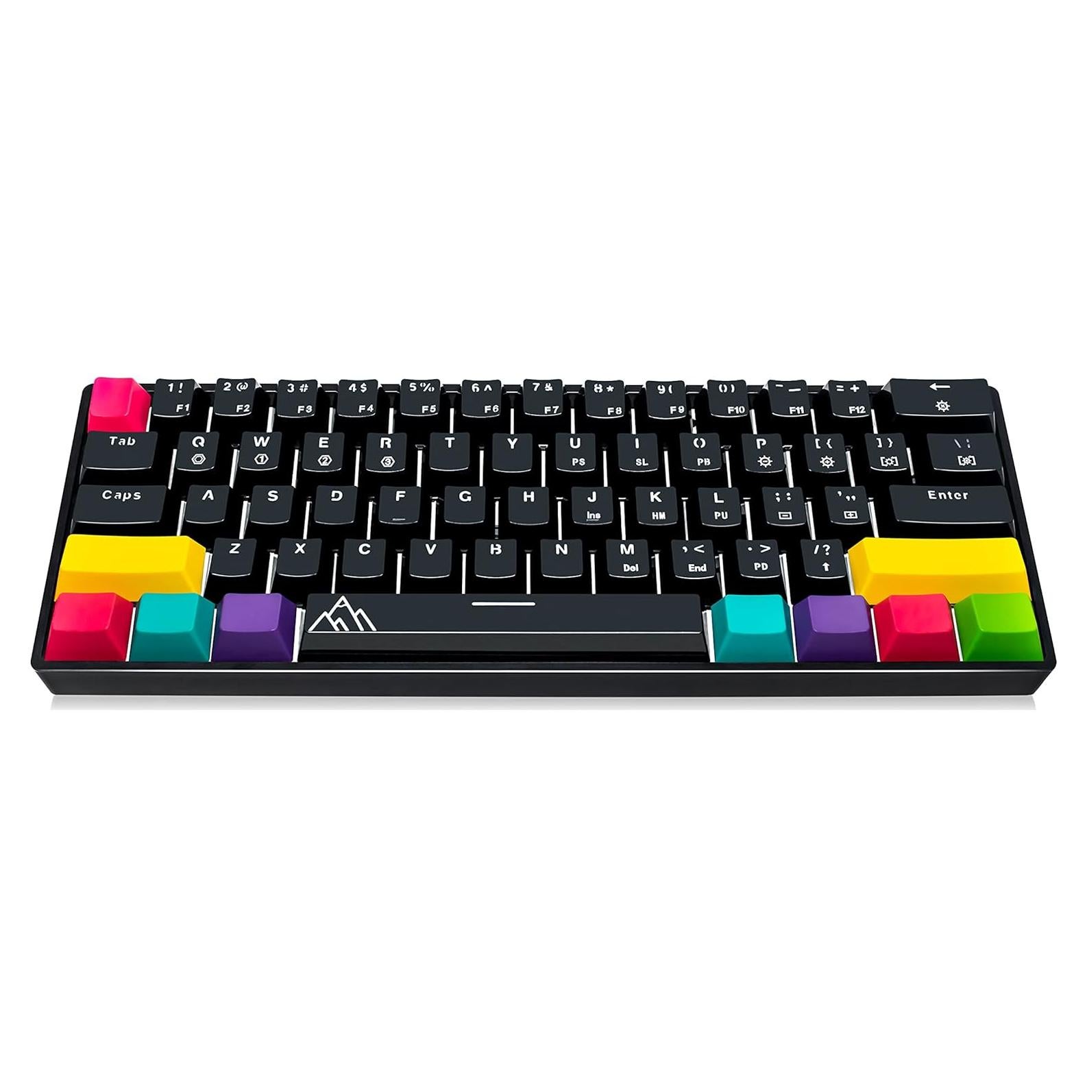Teclado Mecánico 60% Asceny One RGB Gateron Azul Intercambiable