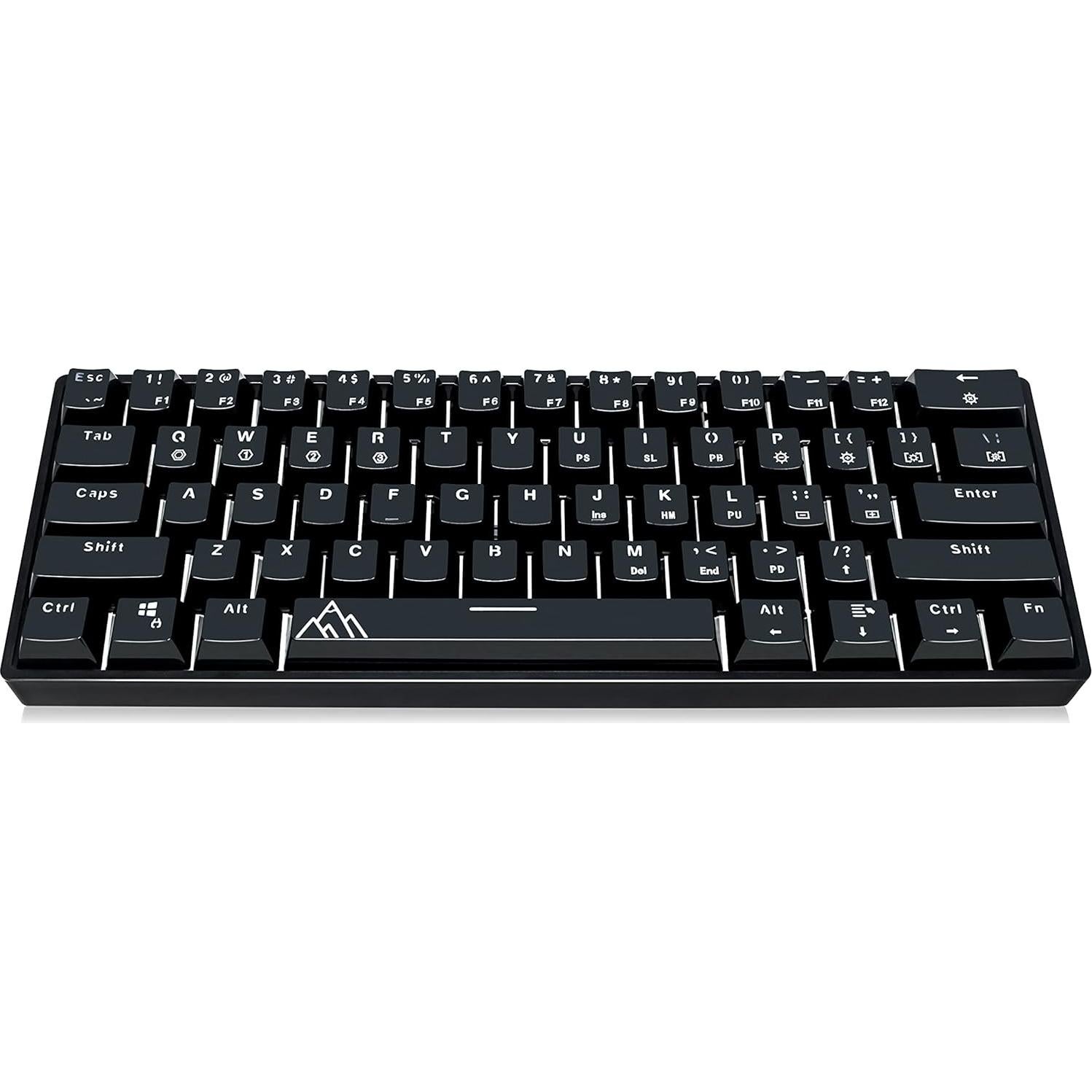 Teclado Mecánico 60% Asceny One RGB Gateron Azul Intercambiable