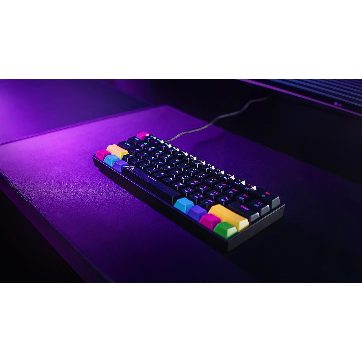 Teclado Mecánico 60% Asceny One RGB Gateron Azul Intercambiable