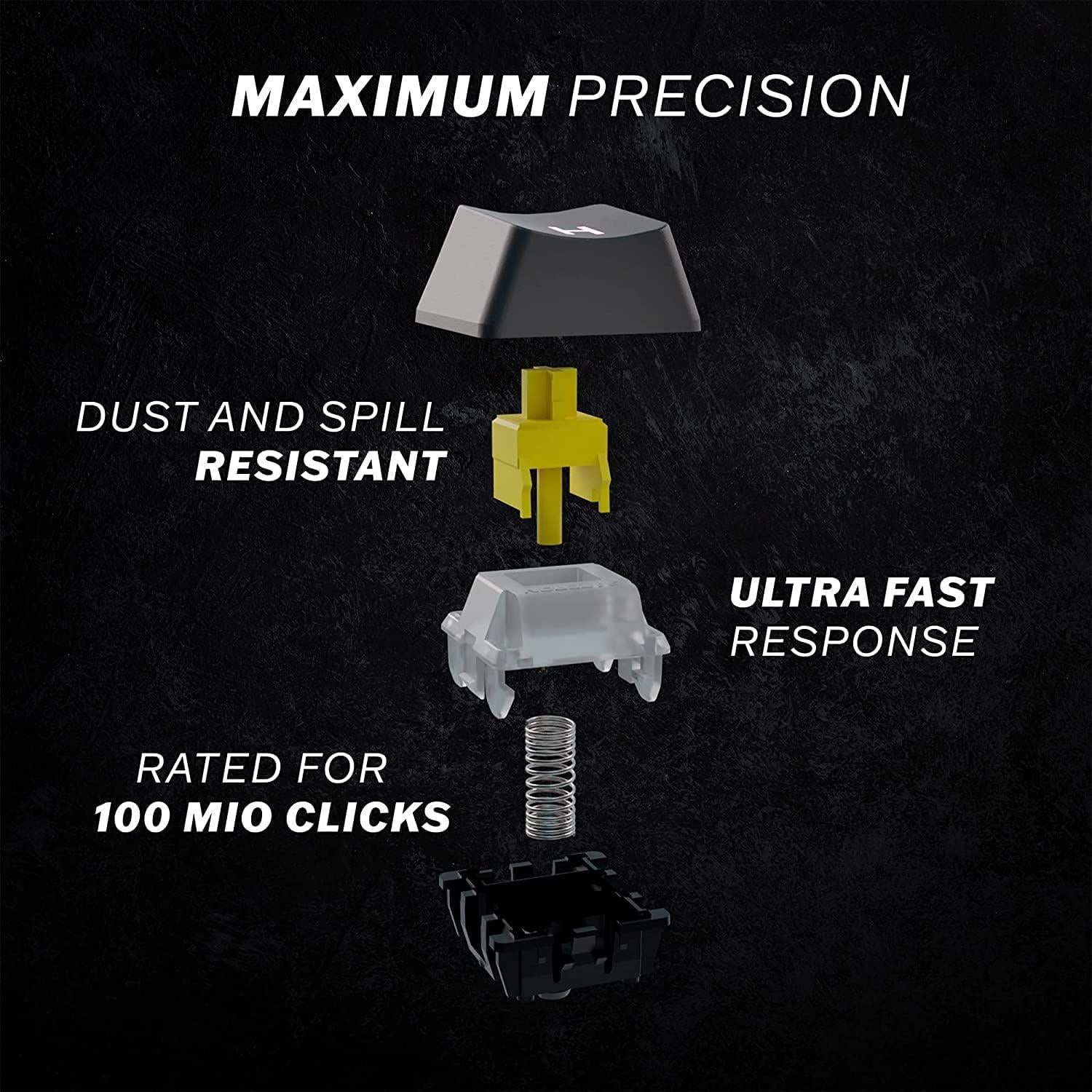 Teclado Mecánico 60% Asceny One RGB Gateron Azul Intercambiable