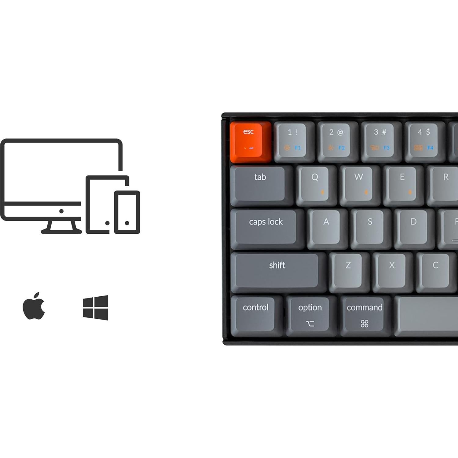 Teclado Mecánico Inalámbrico Keychron K6 Bluetooth 5.1 68 Teclas