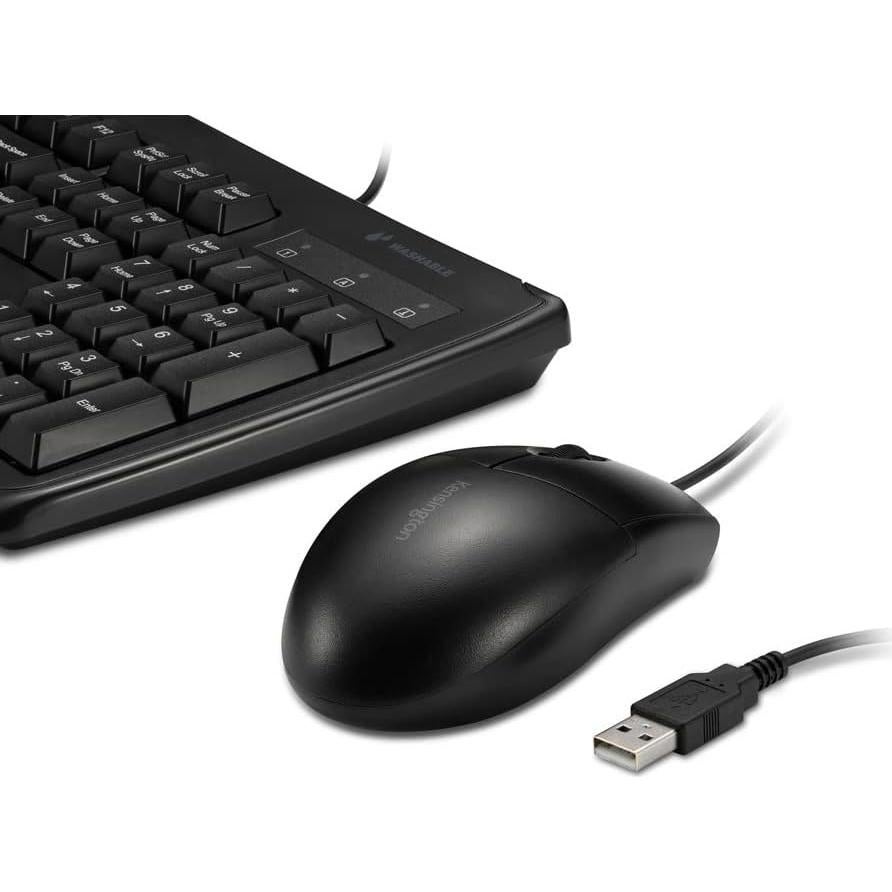 Kensington Pro Fit Teclado y Ratón Lavable con Cable IP67
