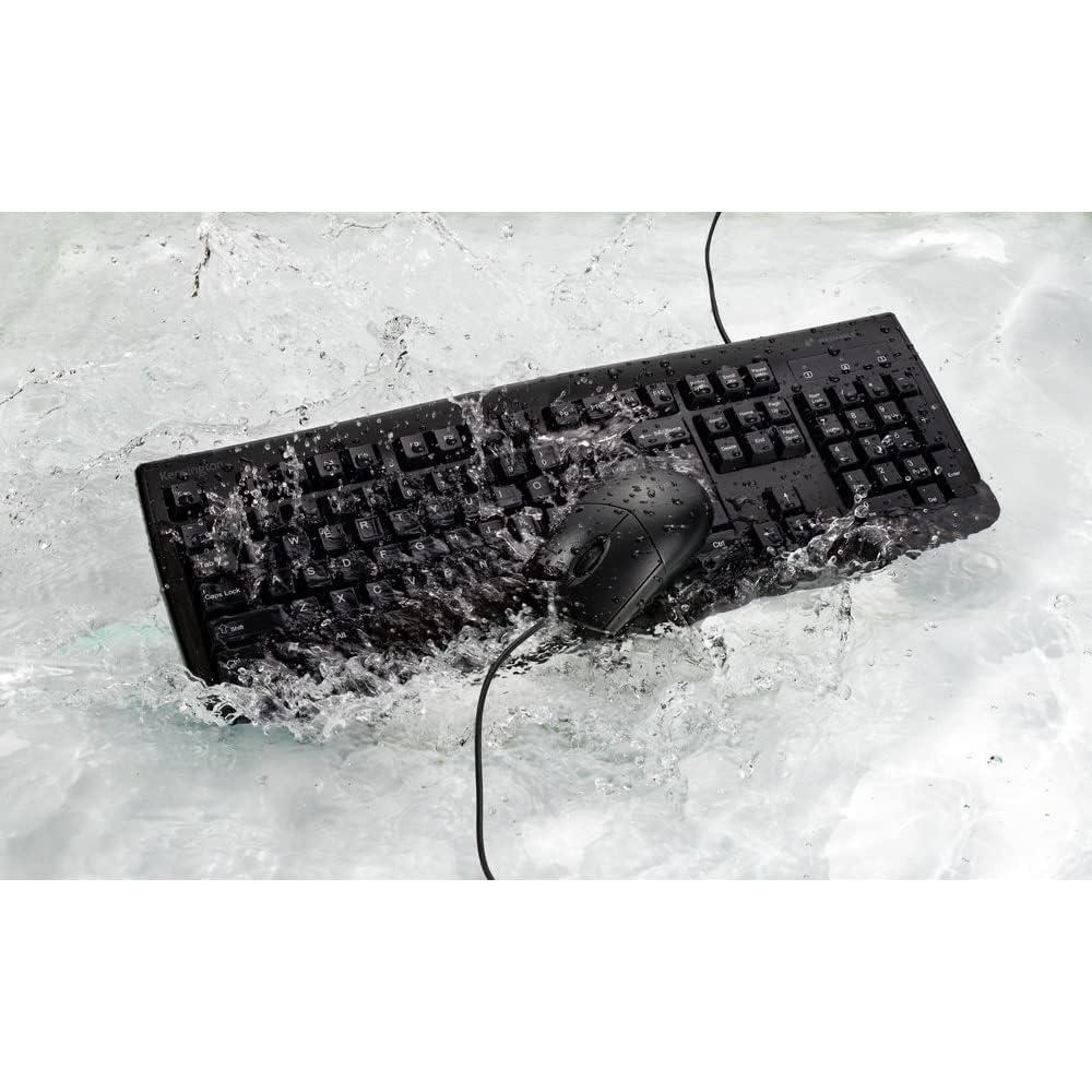Kensington Pro Fit Teclado y Ratón Lavable con Cable IP67