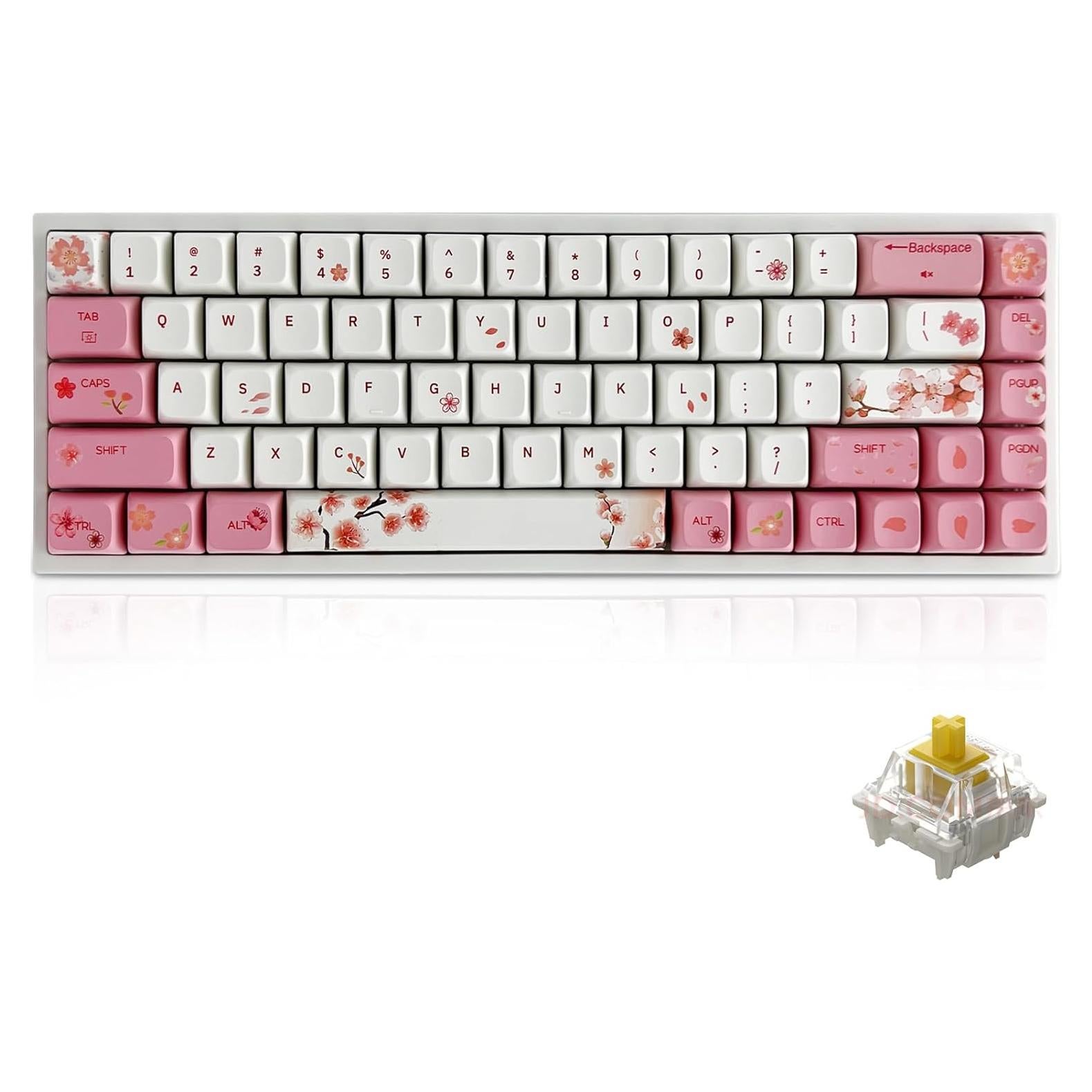 Teclado Mecánico Inalámbrico BOYI WK68 65% 68 Teclas RGB