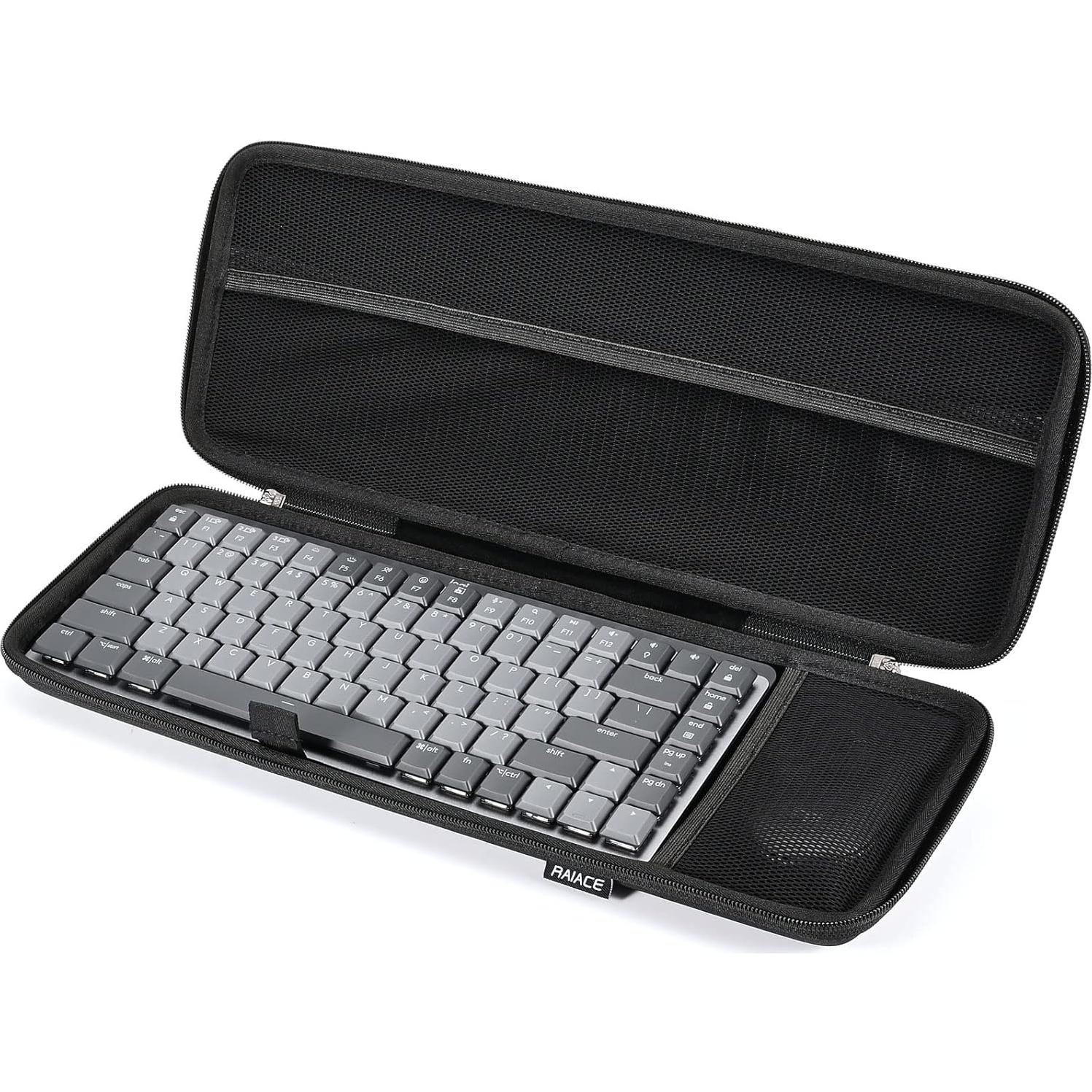 Funda Dura RAIACE para Teclado Logitech MX Keys Mini - Negro