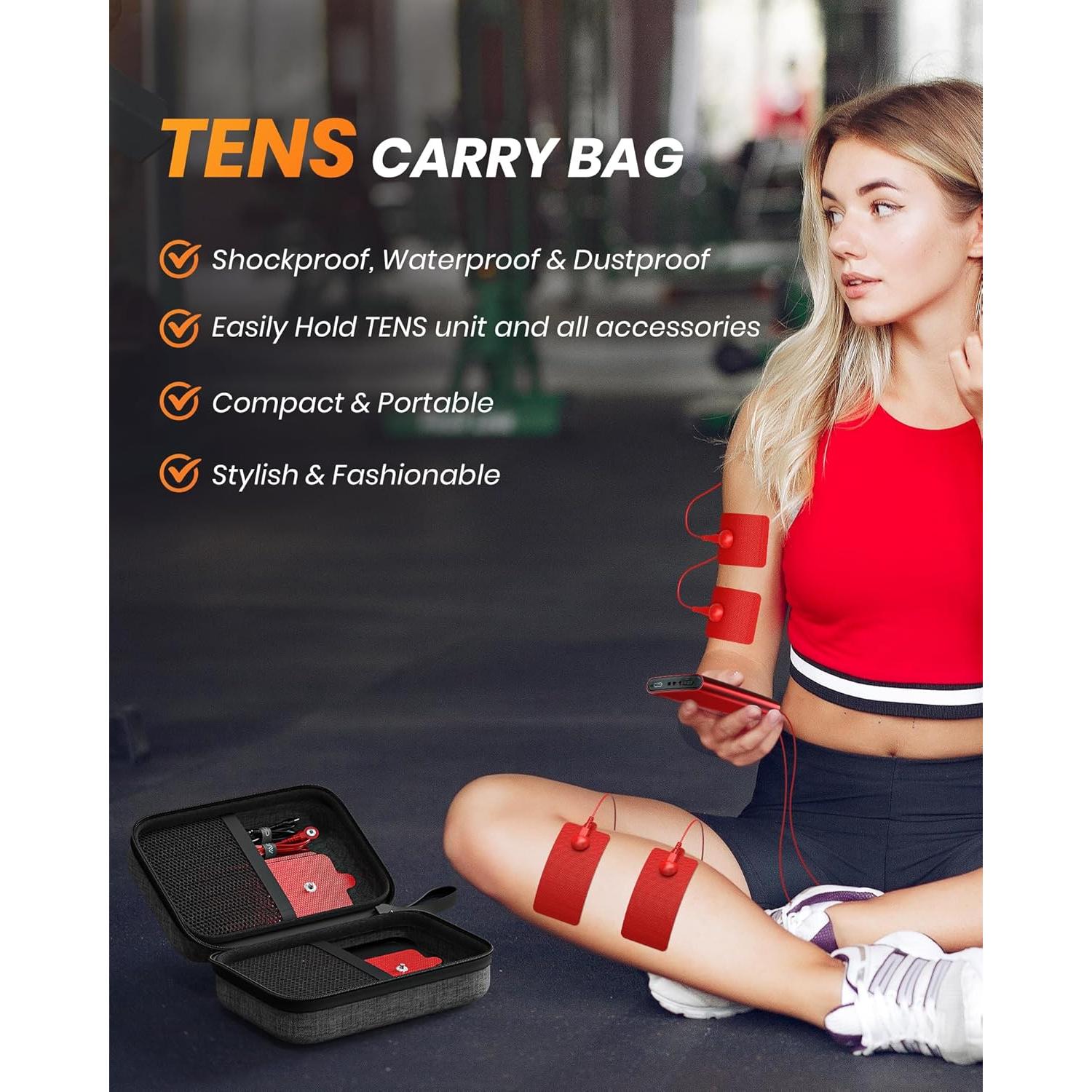 Estimulador Muscular TENS AVCOO Recargable con 24 Modos