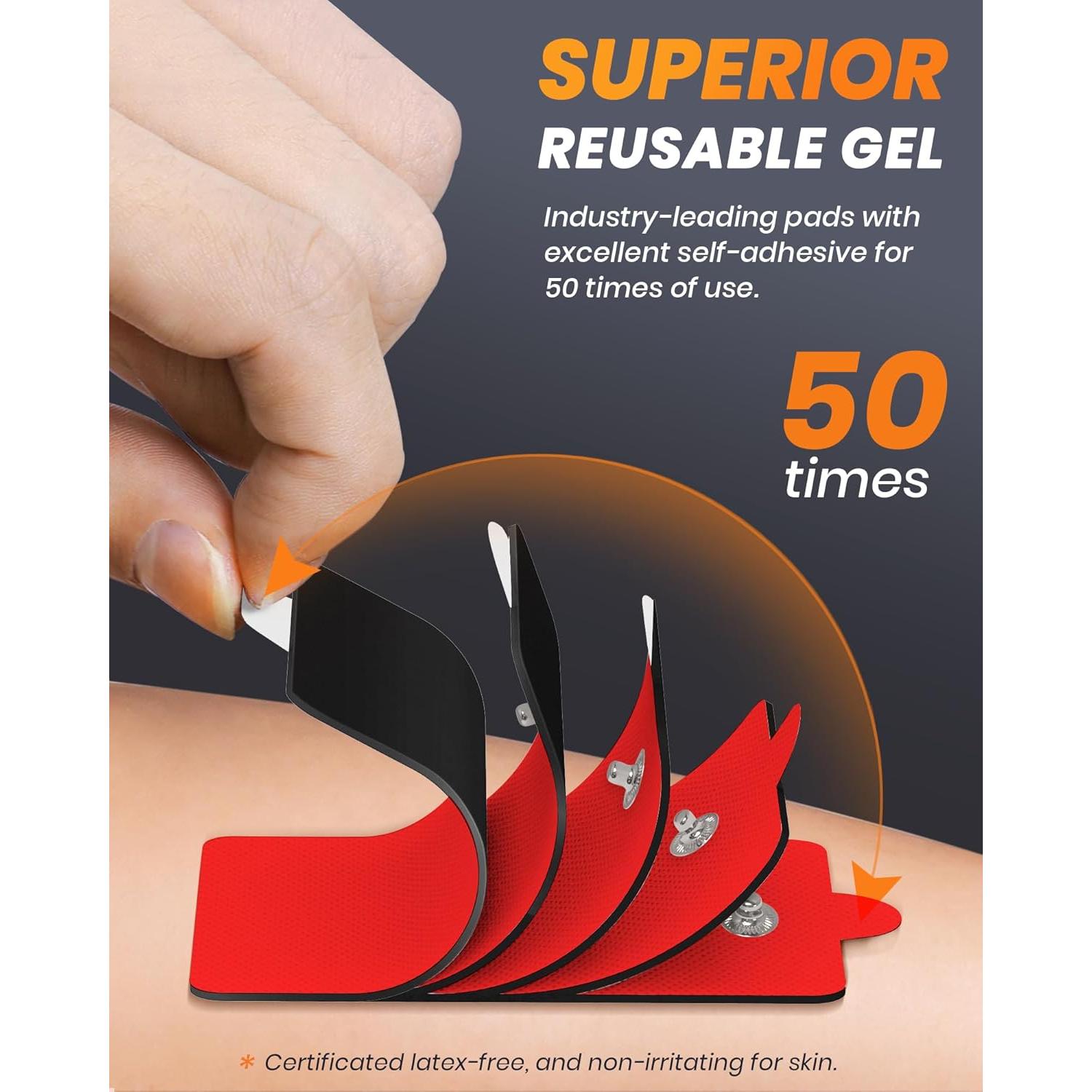 Estimulador Muscular TENS AVCOO Recargable con 24 Modos