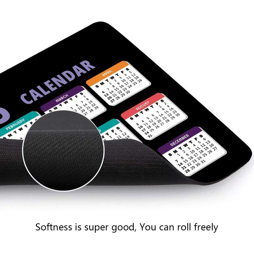 Alfombrilla de Ratón Hizelzidy 2025 Negra Antideslizante 24.4x20.1cm