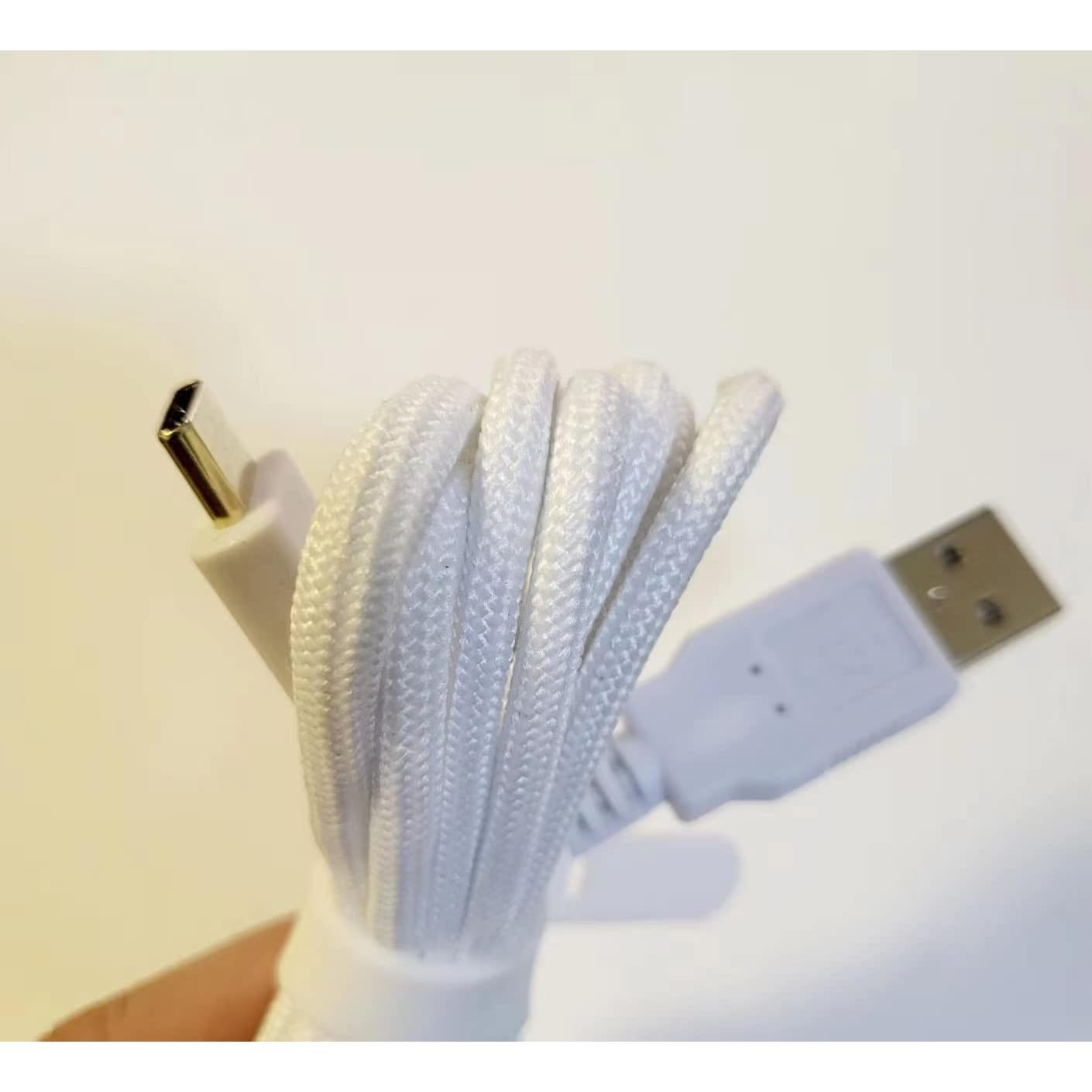 Cable USB Tipo C LZYDD 2m para Teclados Mecánicos Blanco