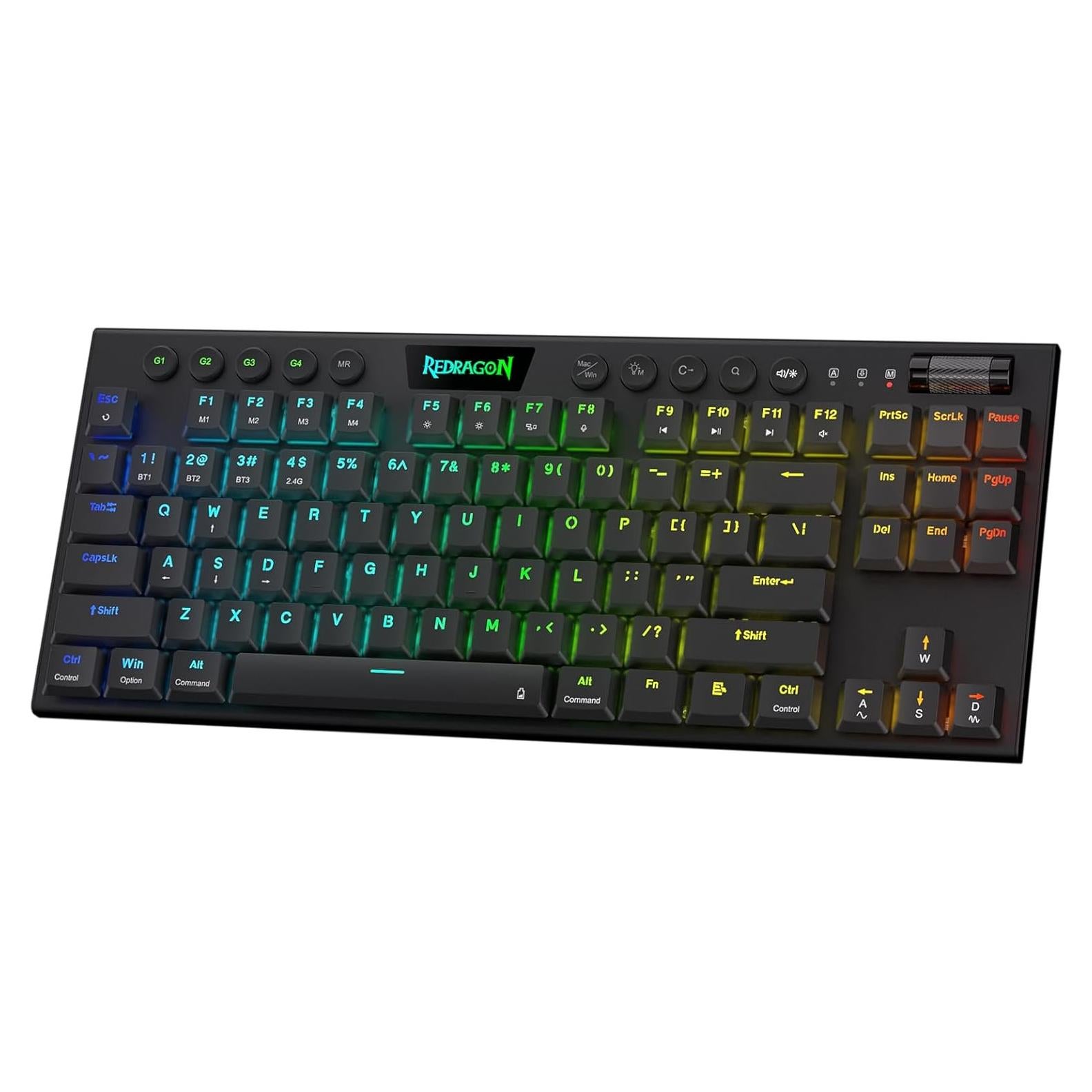 Teclado Mecánico Inalámbrico Redragon K621 TKL RGB Negro