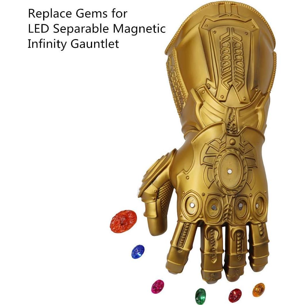 Gemas de Reemplazo LED Guantelete Iron Man Thanos Niños
