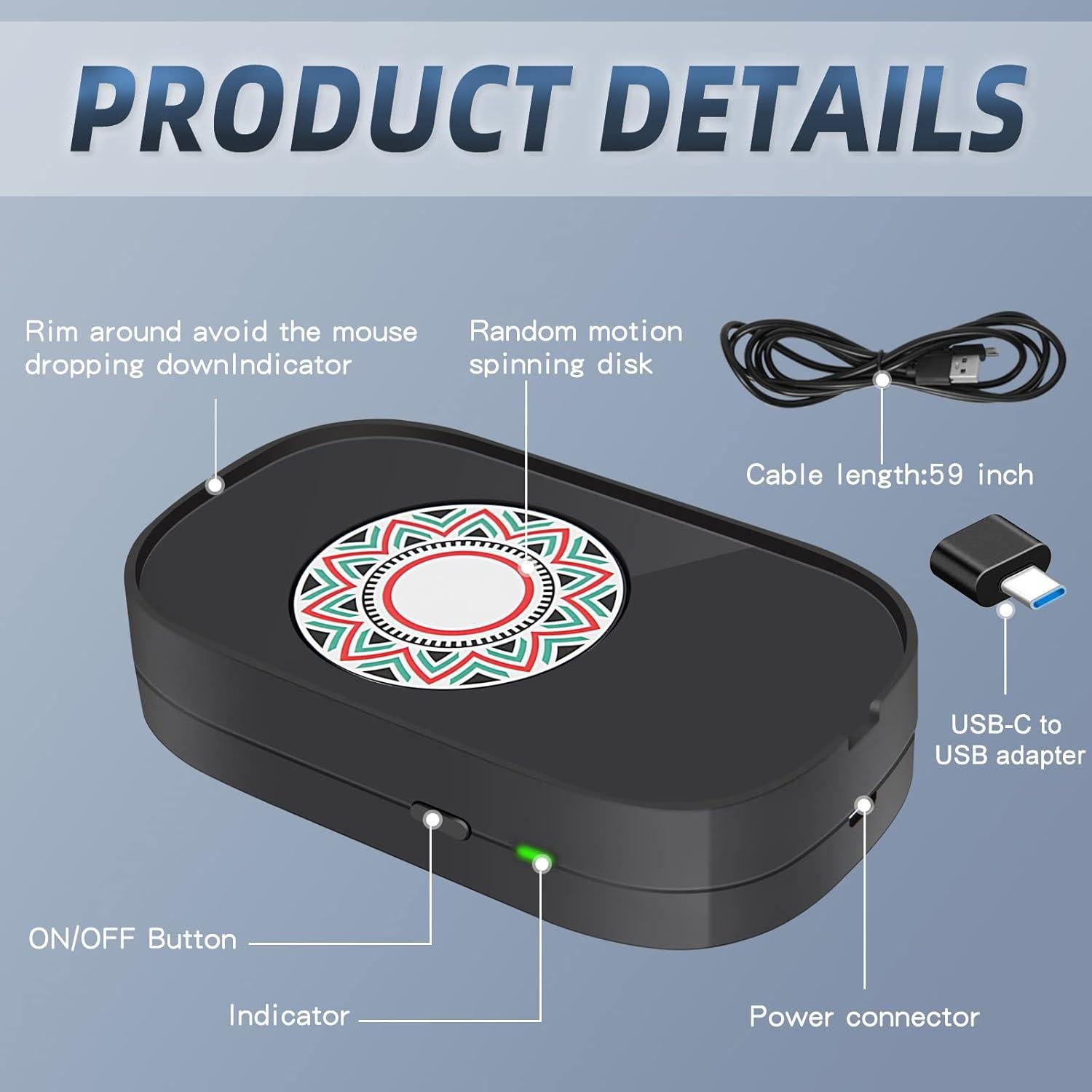 Mover de Ratón Indetectable CHOKMAX USB Simulador de Movimiento