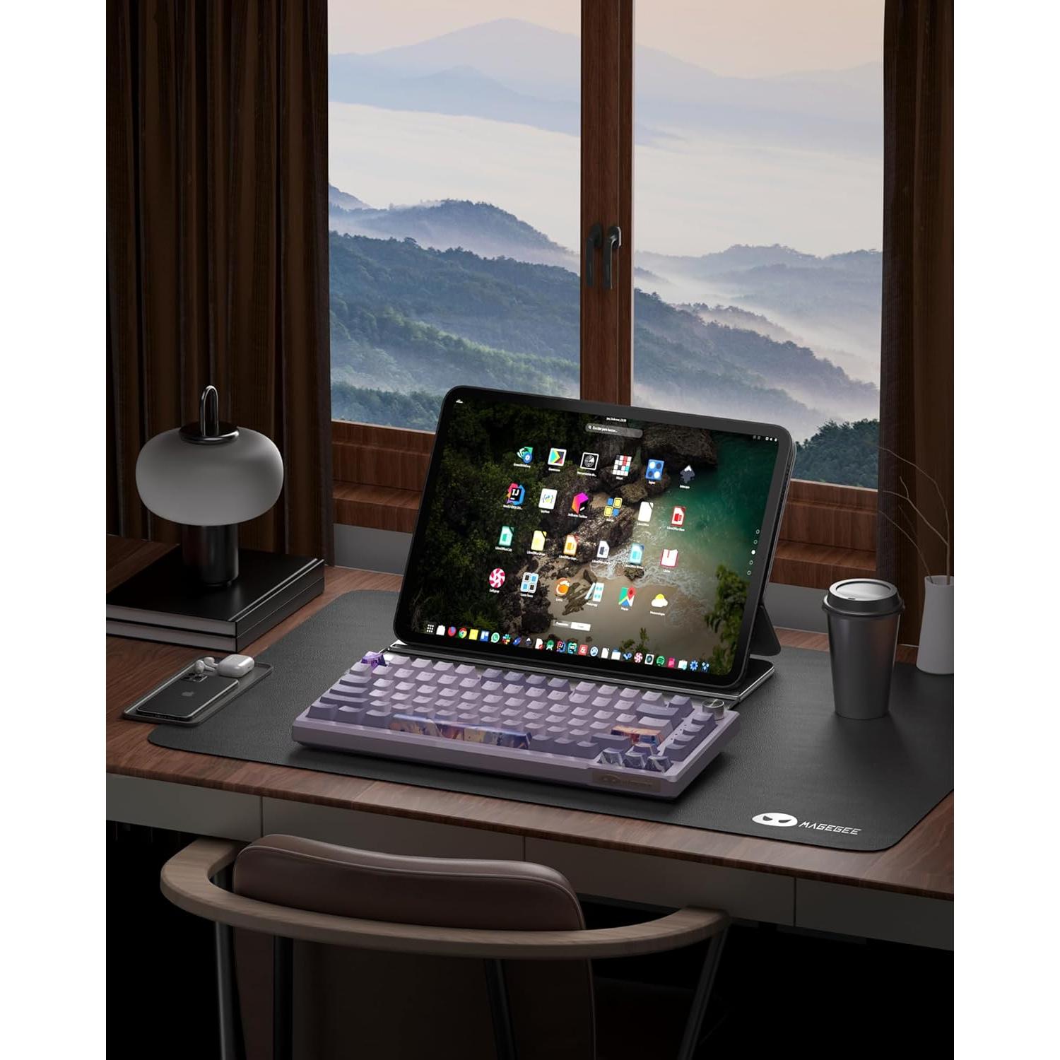 Teclado Mecánico Inalámbrico MageGee SKY81 75% RGB Violeta