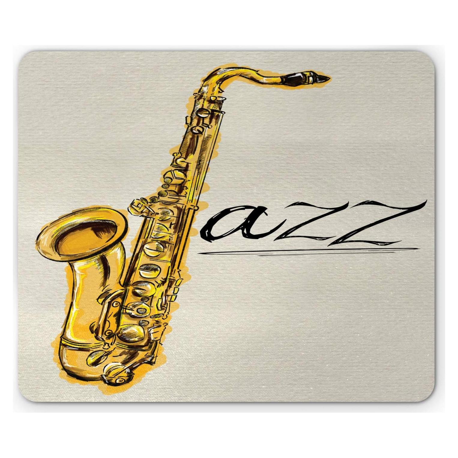 Alfombrilla de Ratón Lunarable Jazz Saxofón Antideslizante 23.5x19.7cm