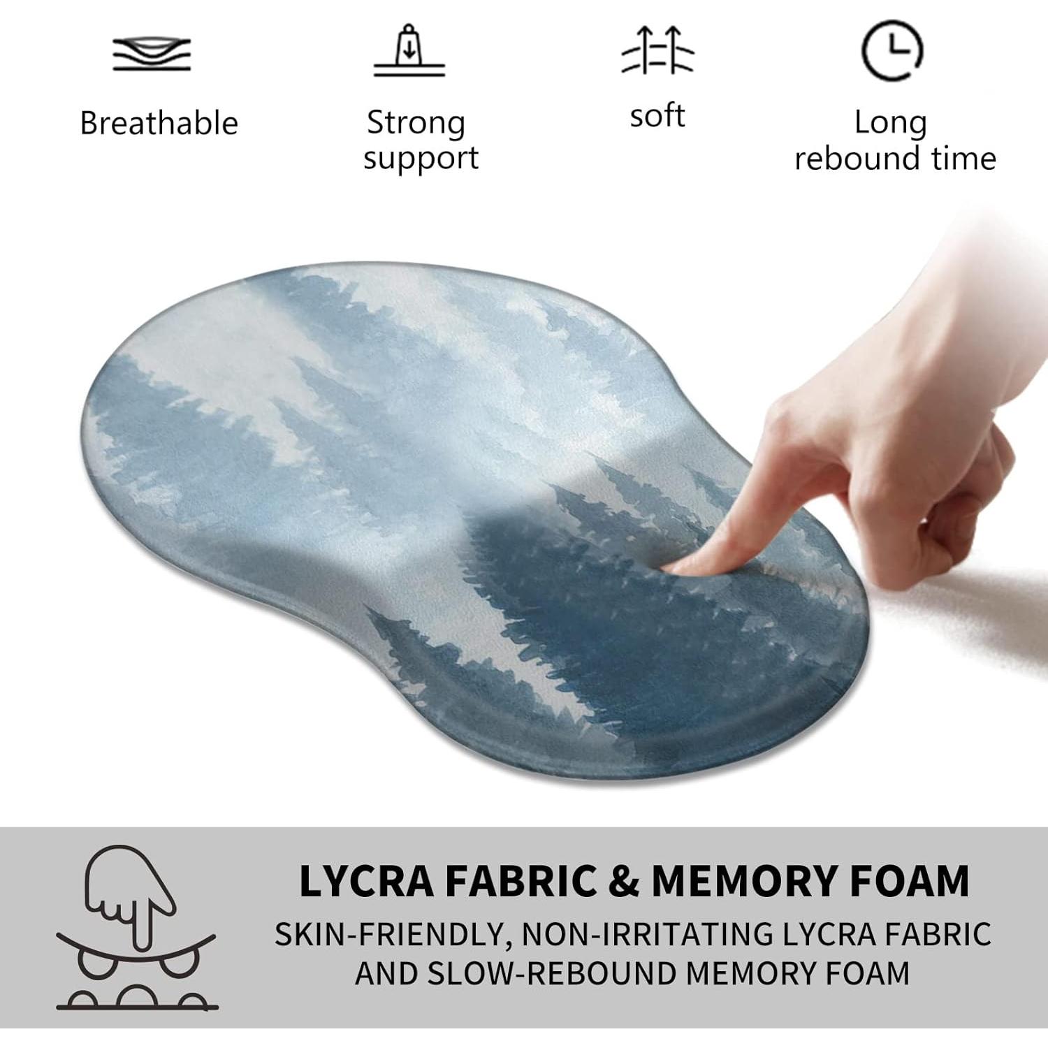 Alfombrilla de Ratón Ergonómica Mxfdegf con Soporte para Muñeca