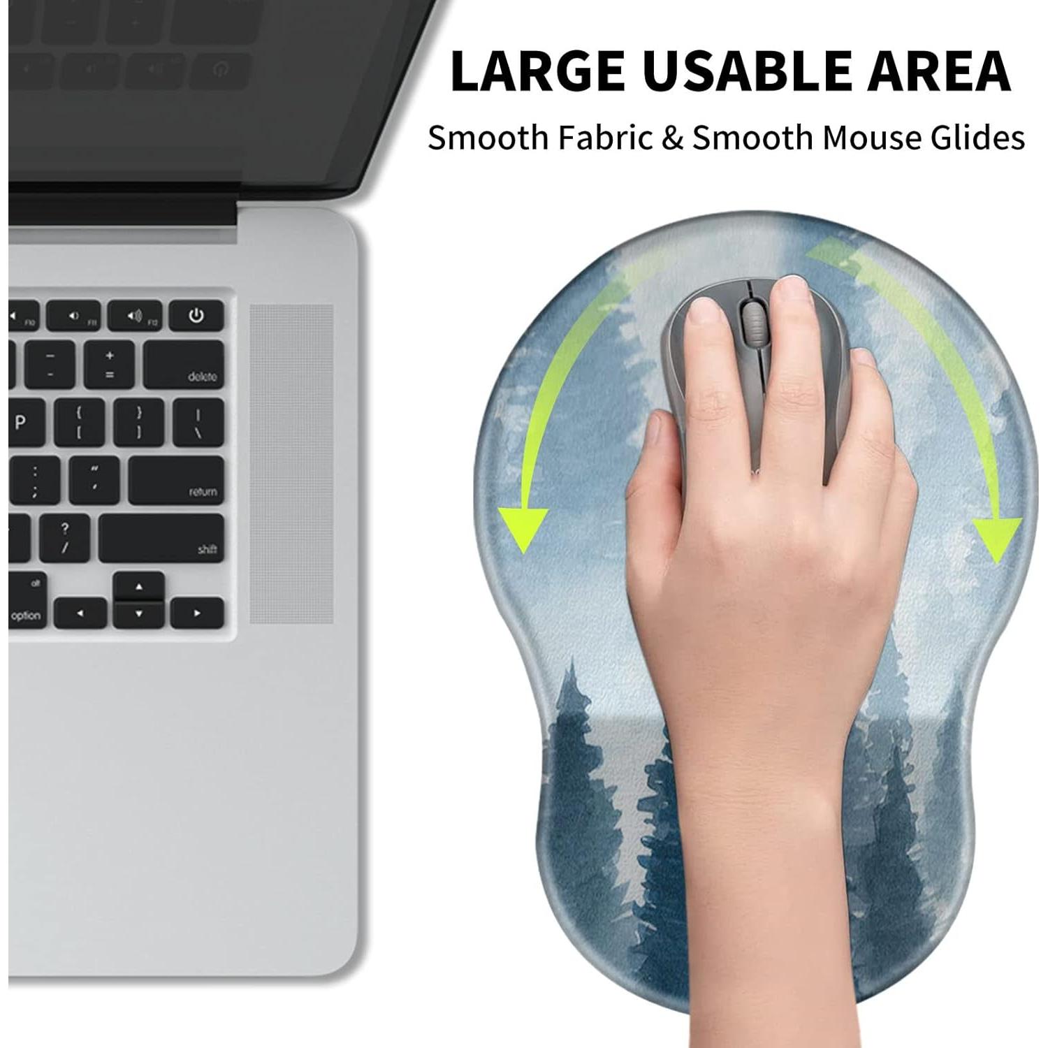 Alfombrilla de Ratón Ergonómica Mxfdegf con Soporte para Muñeca