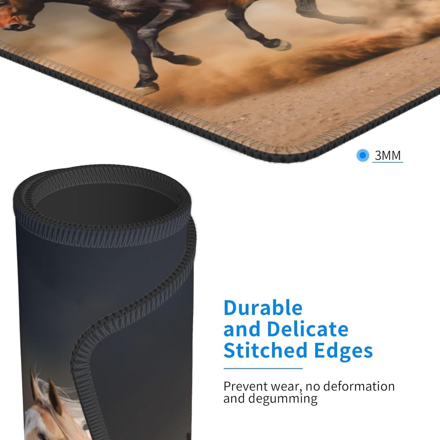 Alfombrilla de Ratón NIYLYNSYN Manada de Caballos 24.1x19.8cm