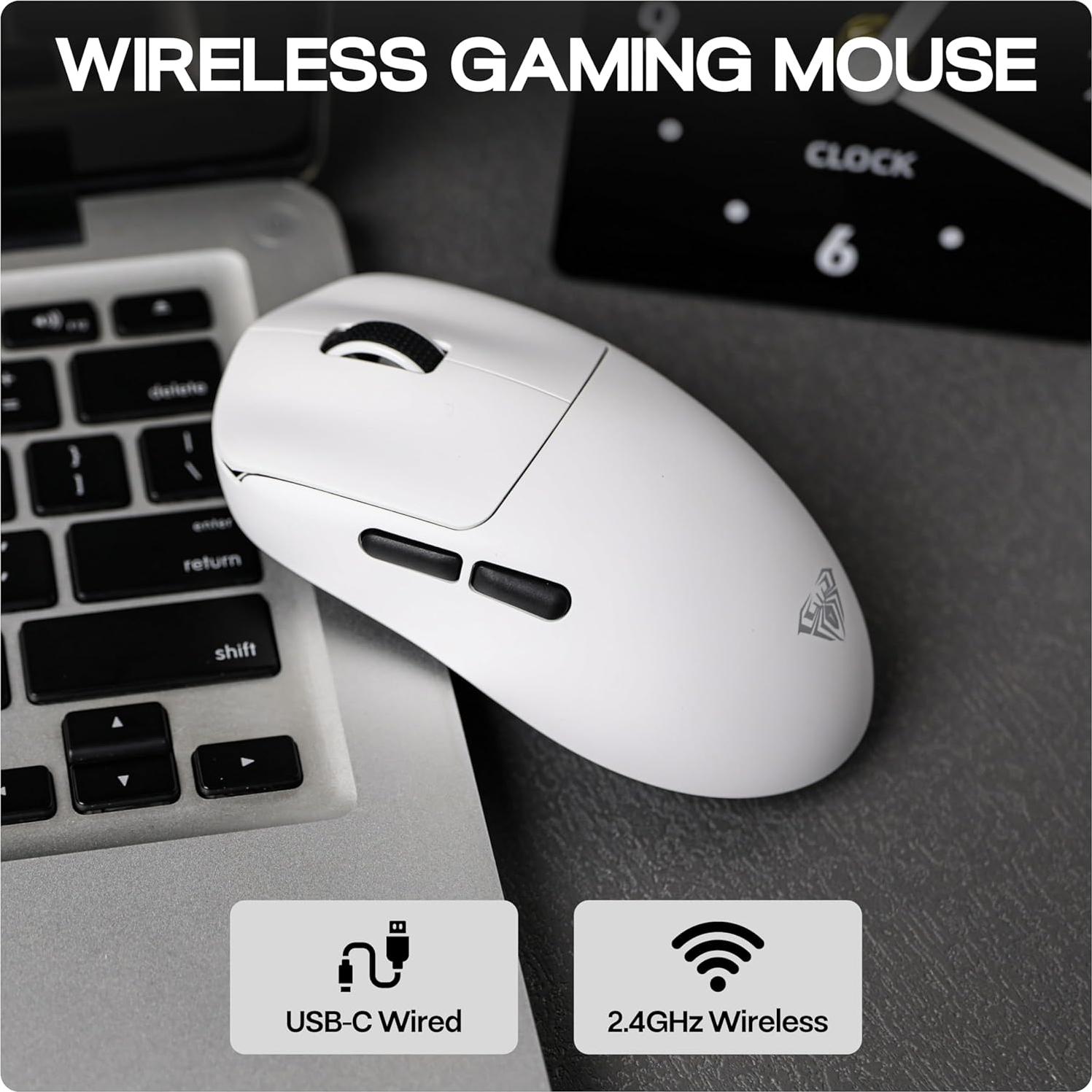 Ratón Gaming AULA SC800 Inalámbrico 26000 DPI Sensor PAW3395