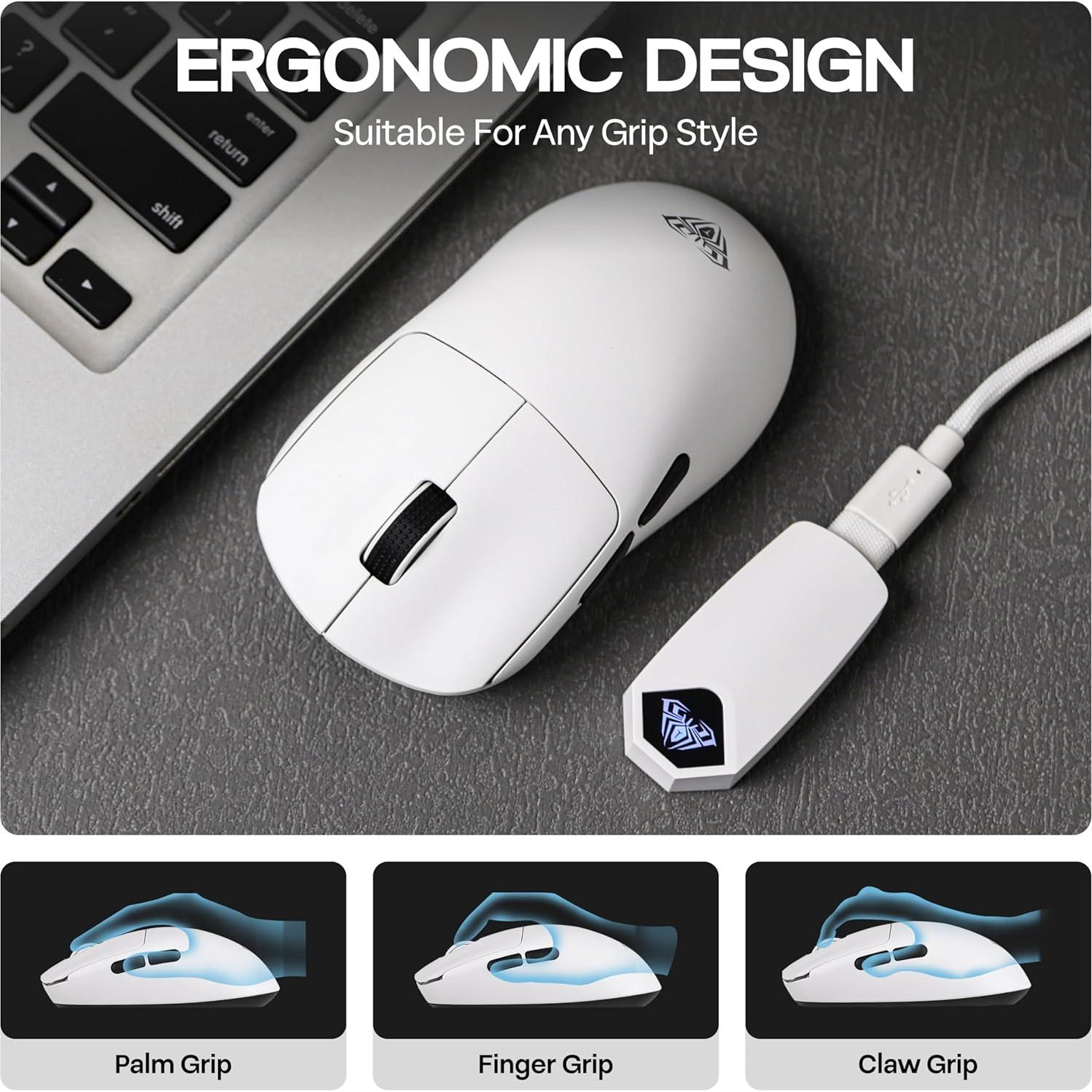 Ratón Gaming AULA SC800 Inalámbrico 26000 DPI Sensor PAW3395