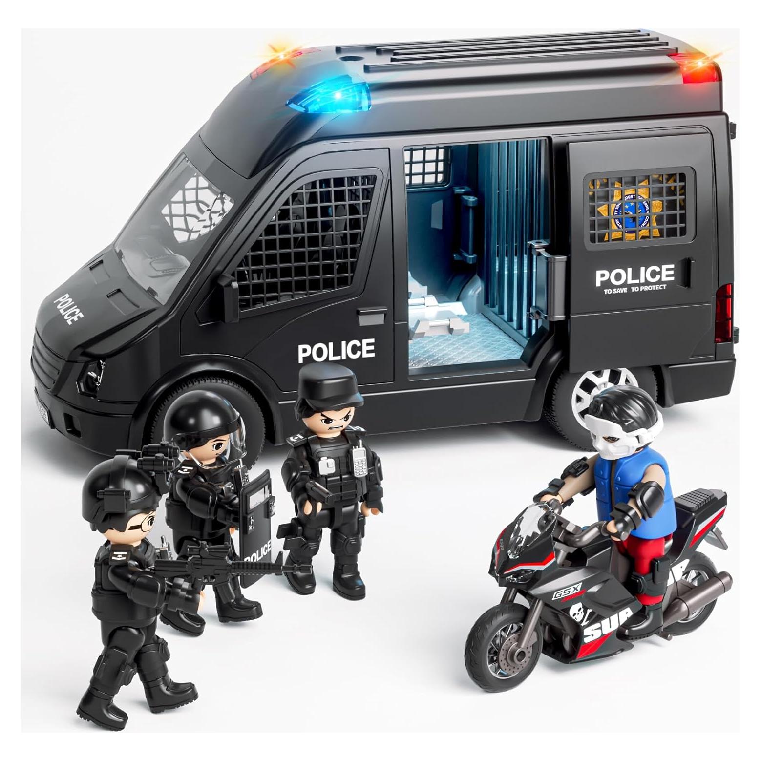 Camión de Juguete Policía Doloowee 29.5x14.5 cm Luces Sonidos