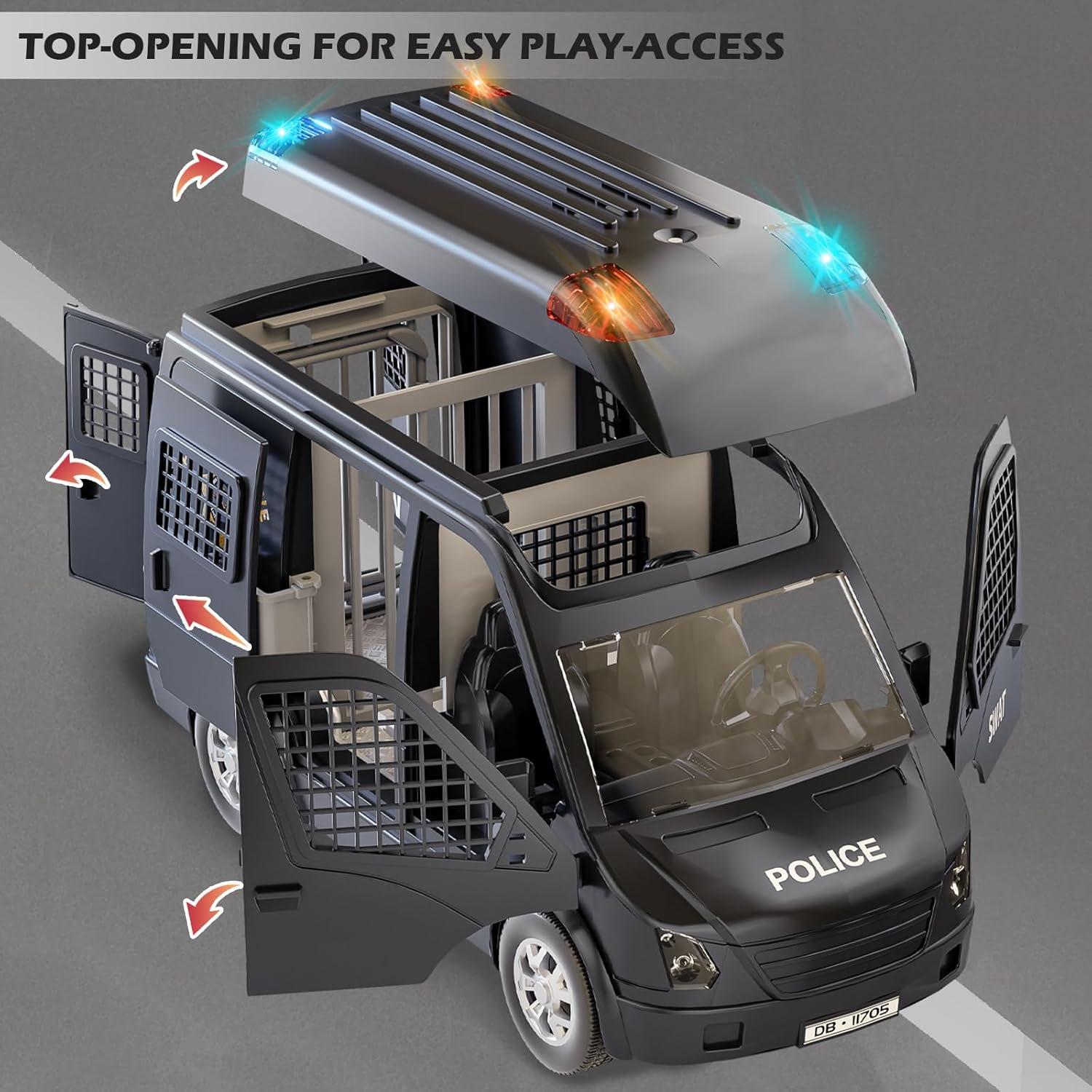 Camión de Juguete Policía Doloowee 29.5x14.5 cm Luces Sonidos