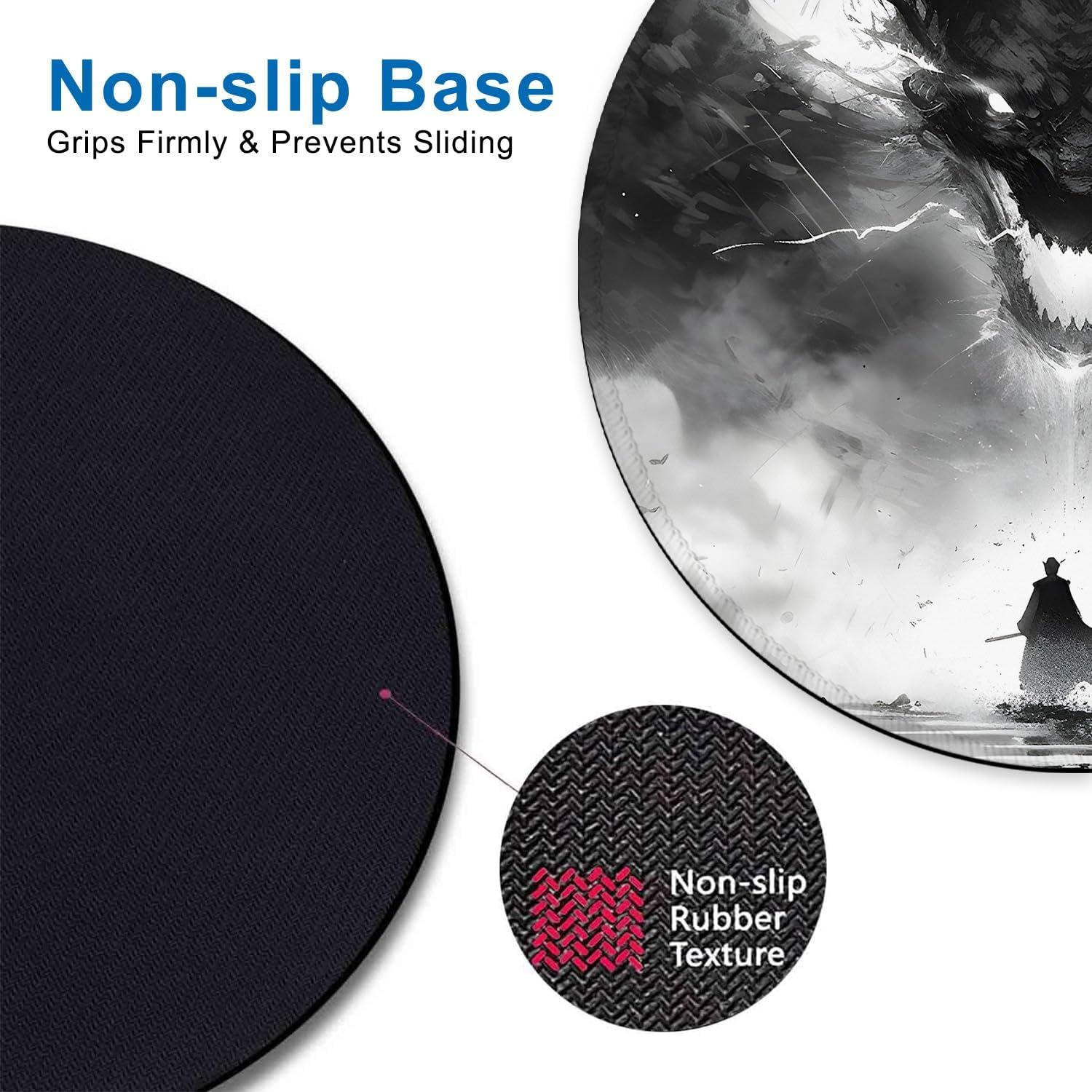 Alfombrilla de Ratón Redonda JAJNKHLN 21.8 cm Antideslizante