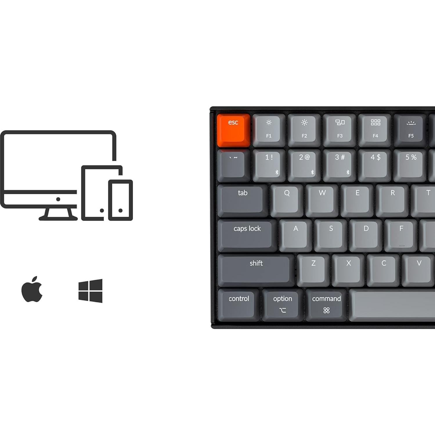 Teclado Mecánico Inalámbrico Keychron K4 96% LED Blanco