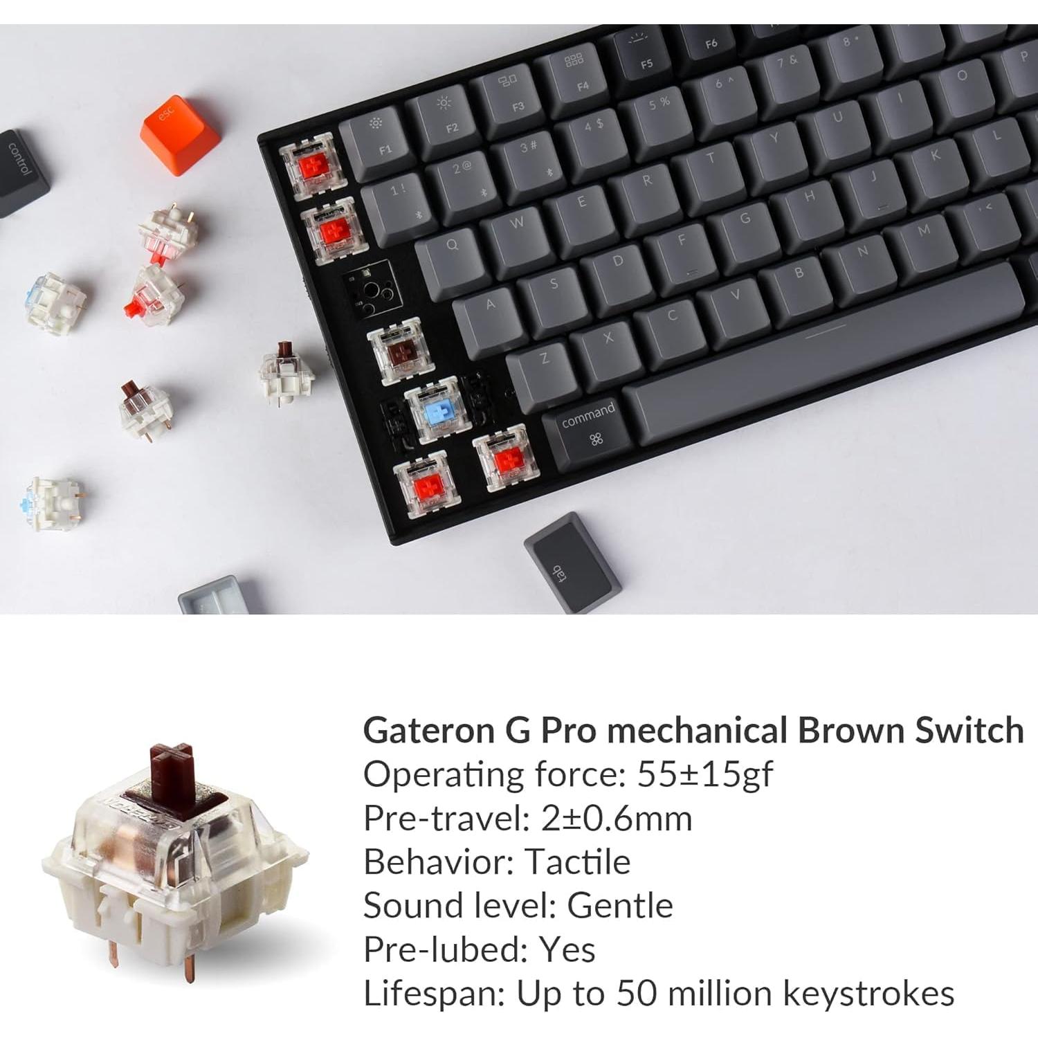 Teclado Mecánico Inalámbrico Keychron K4 96% LED Blanco