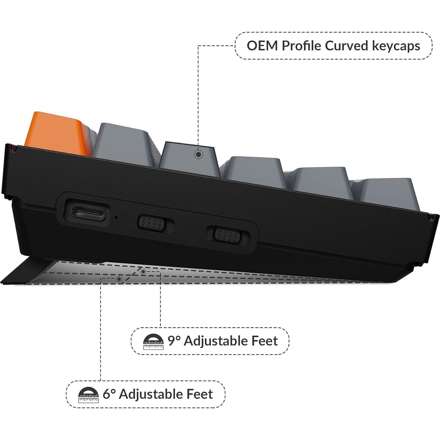 Teclado Mecánico Inalámbrico Keychron K4 96% LED Blanco