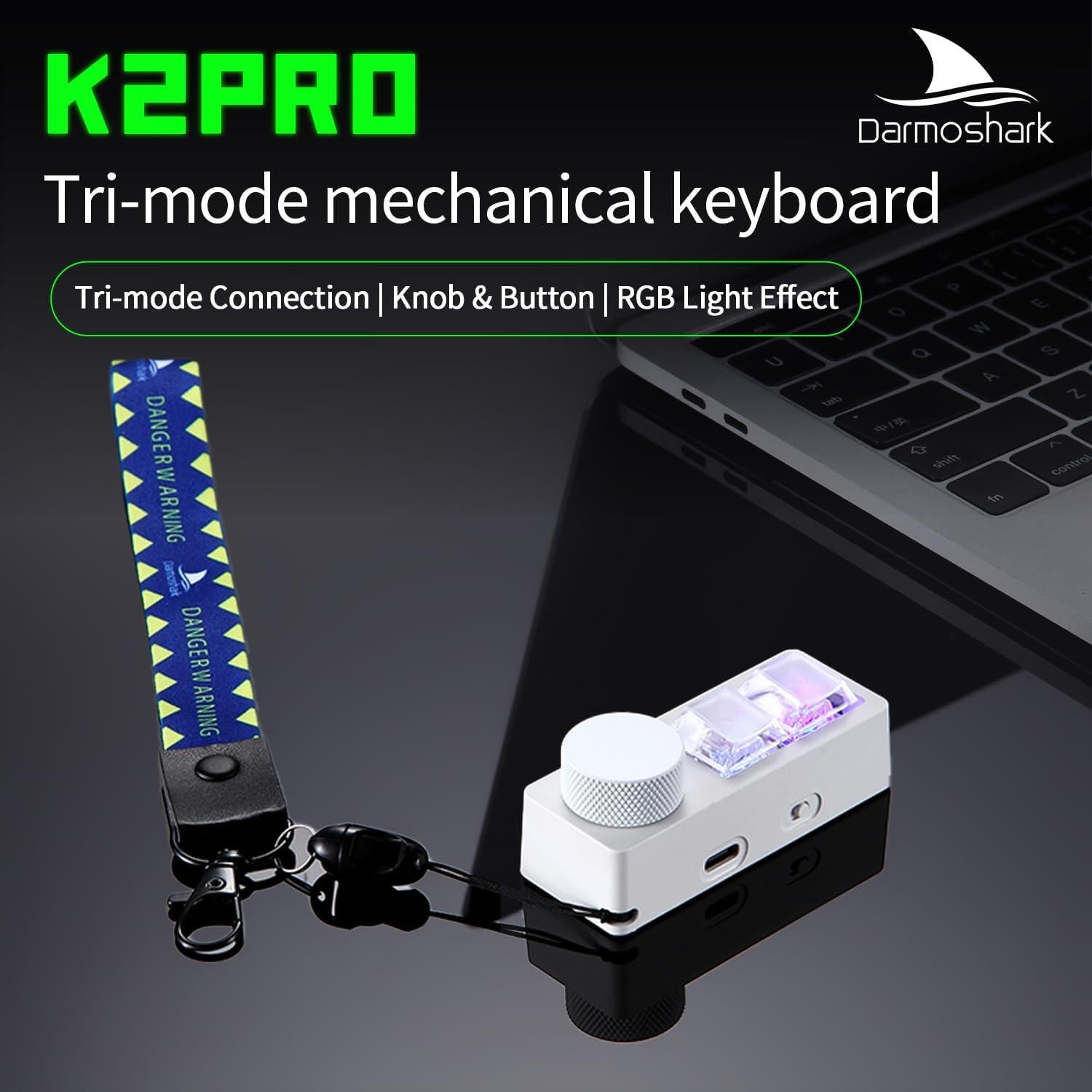 Teclado Mecánico Inalámbrico RGB Darmoshark K2PRO Hot Swap