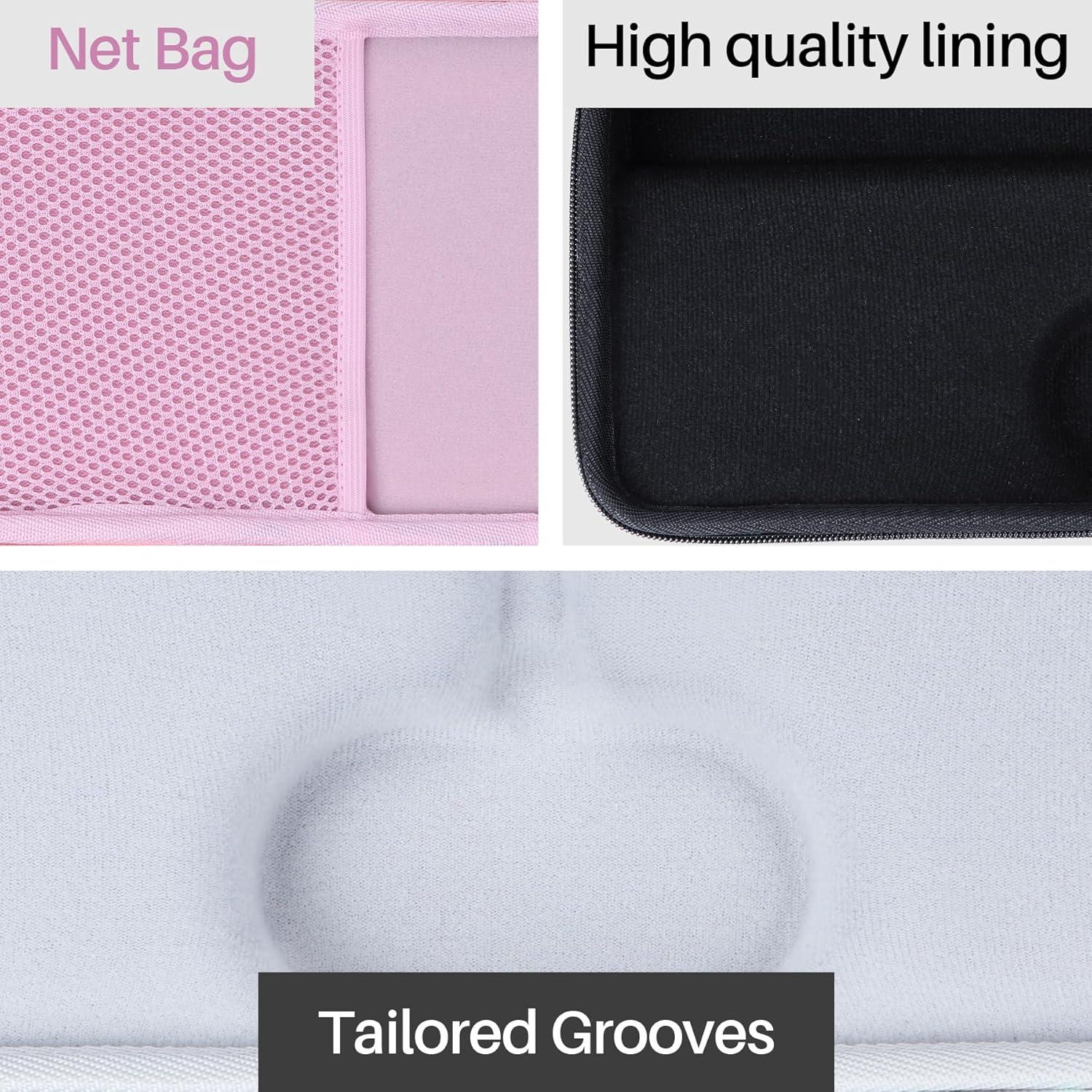 Funda Dura Lebakort Rosa para Teclado y Ratón Logitech MK470