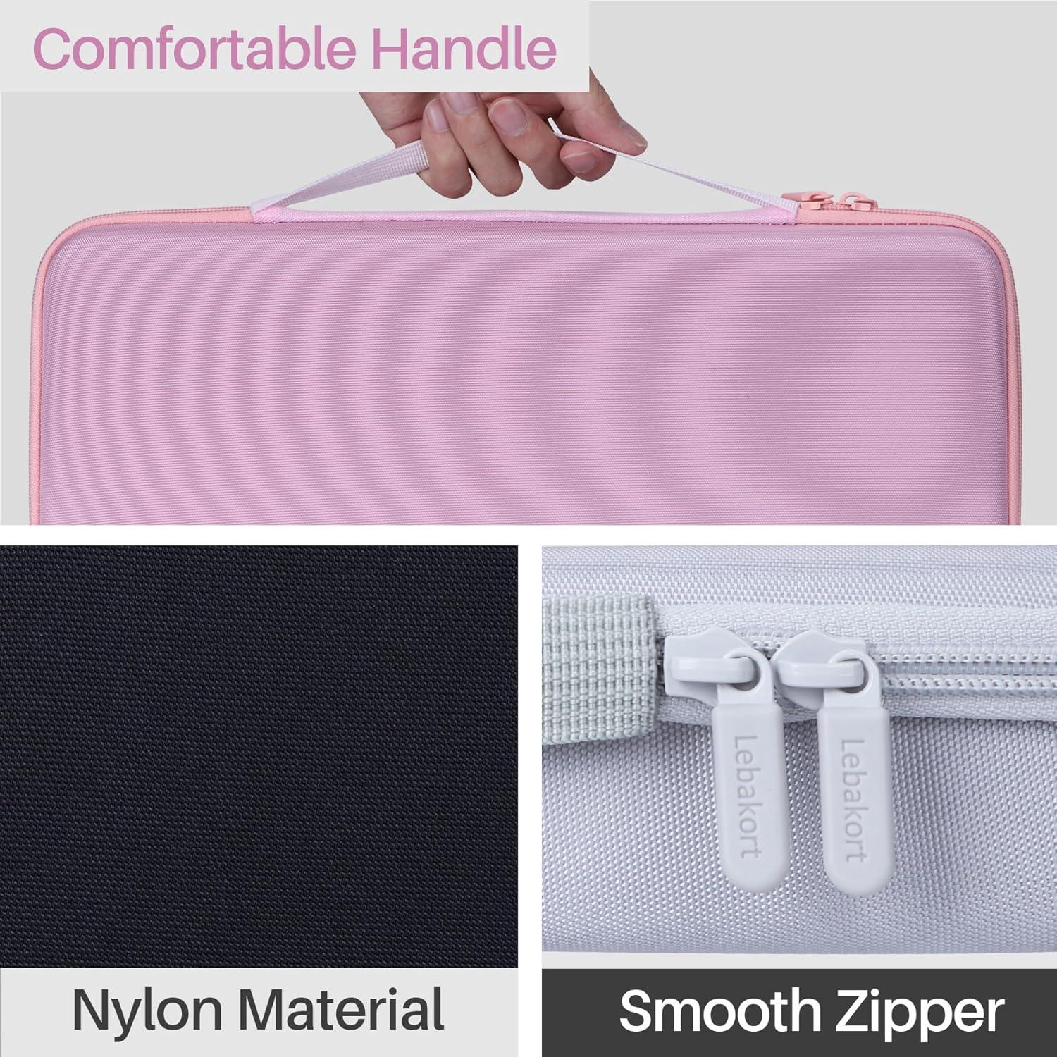 Funda Dura Lebakort Rosa para Teclado y Ratón Logitech MK470