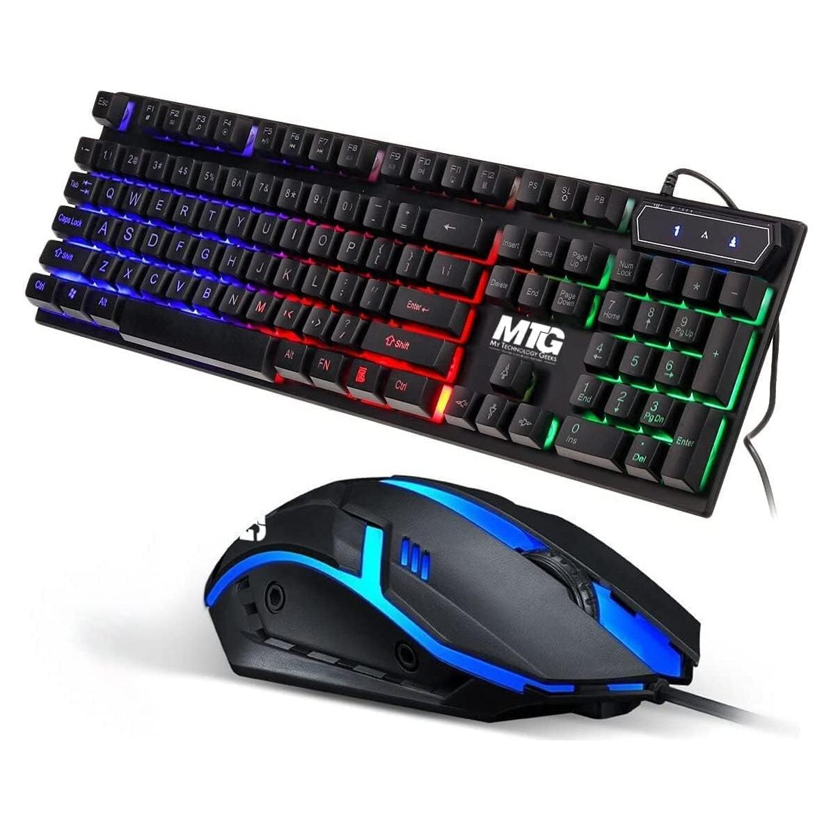 Teclado y Ratón Mecánico RGB MTG - 104 Teclas, 3 Botones