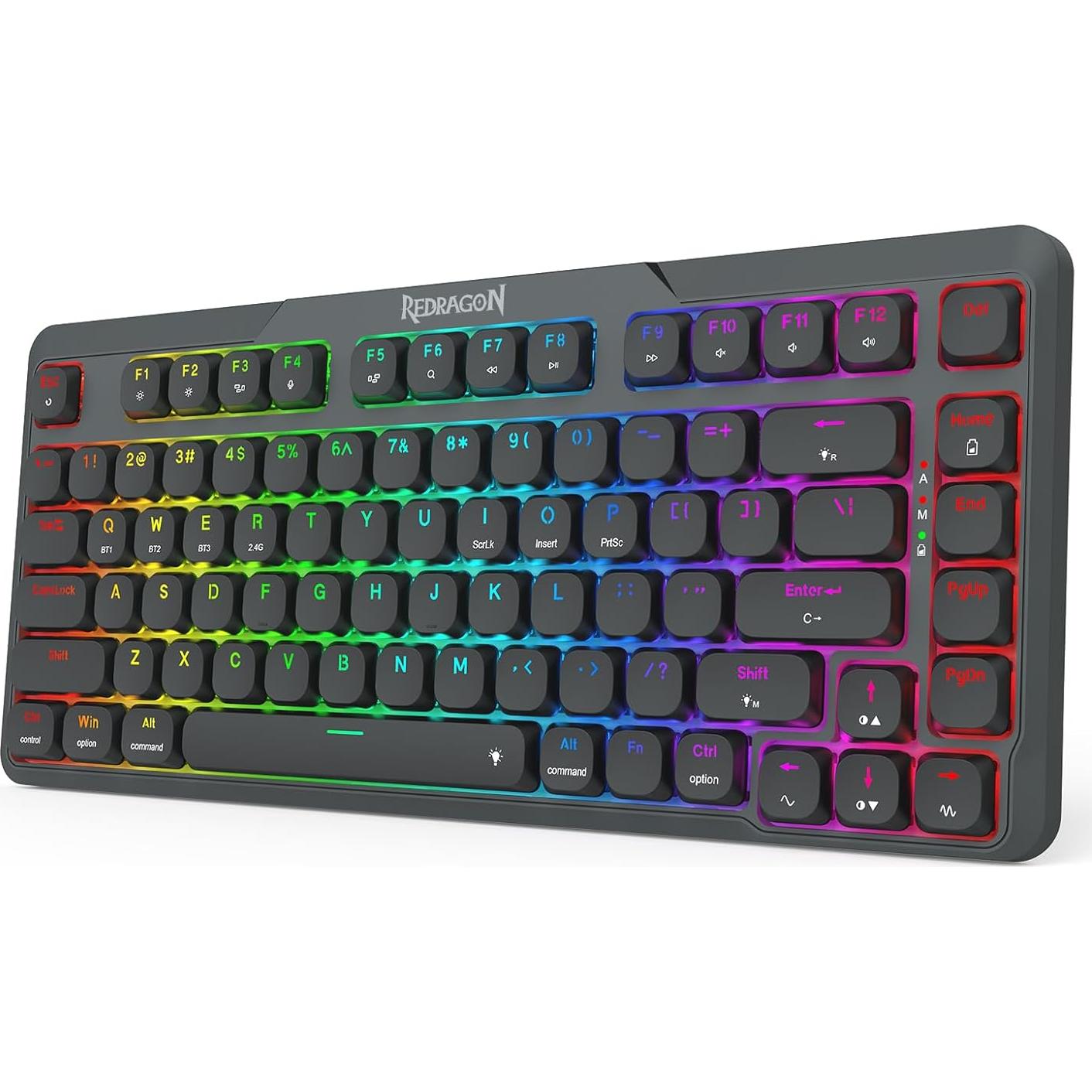 Teclado Gaming Inalámbrico Redragon K706 PRO 82 Teclas RGB