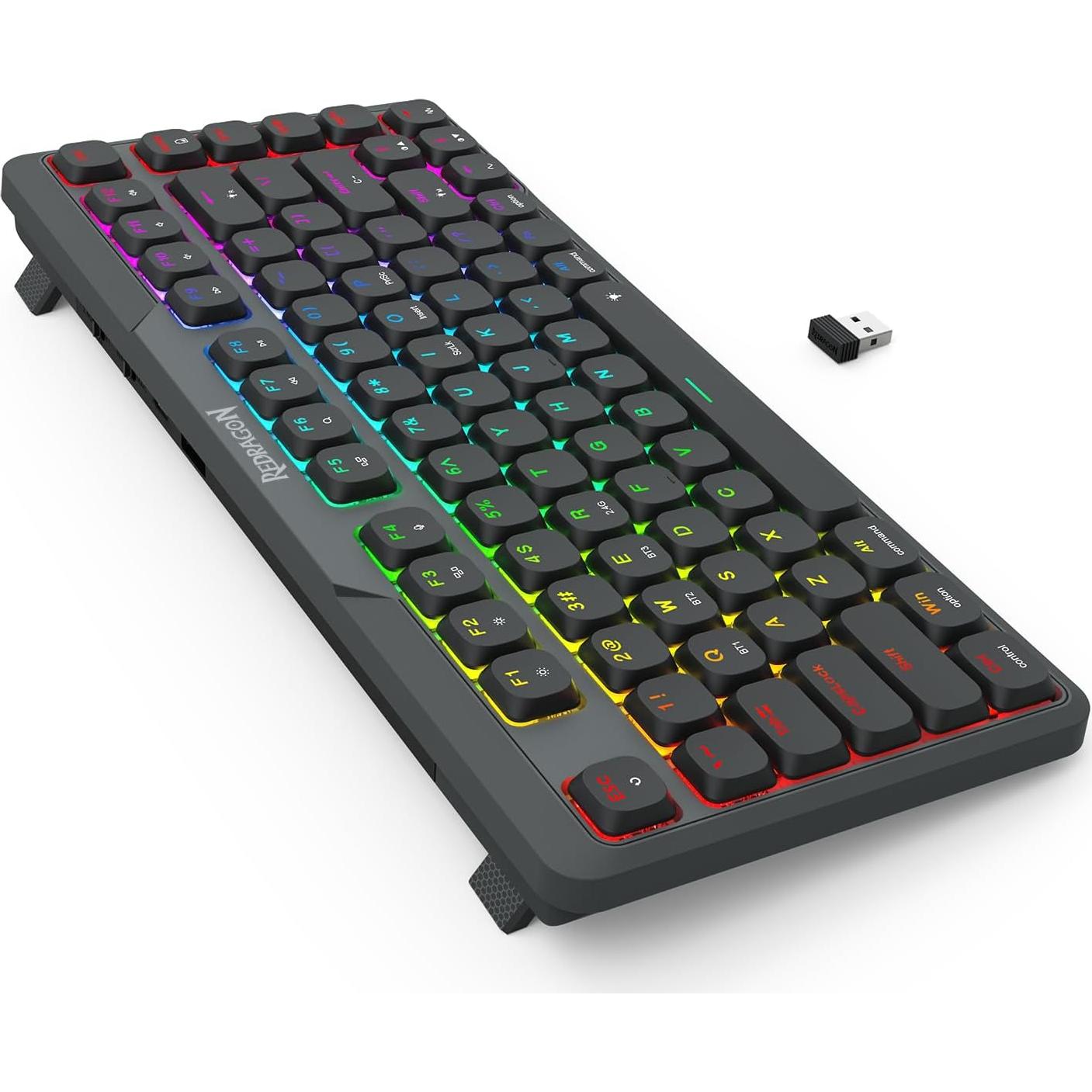 Teclado Gaming Inalámbrico Redragon K706 PRO 82 Teclas RGB