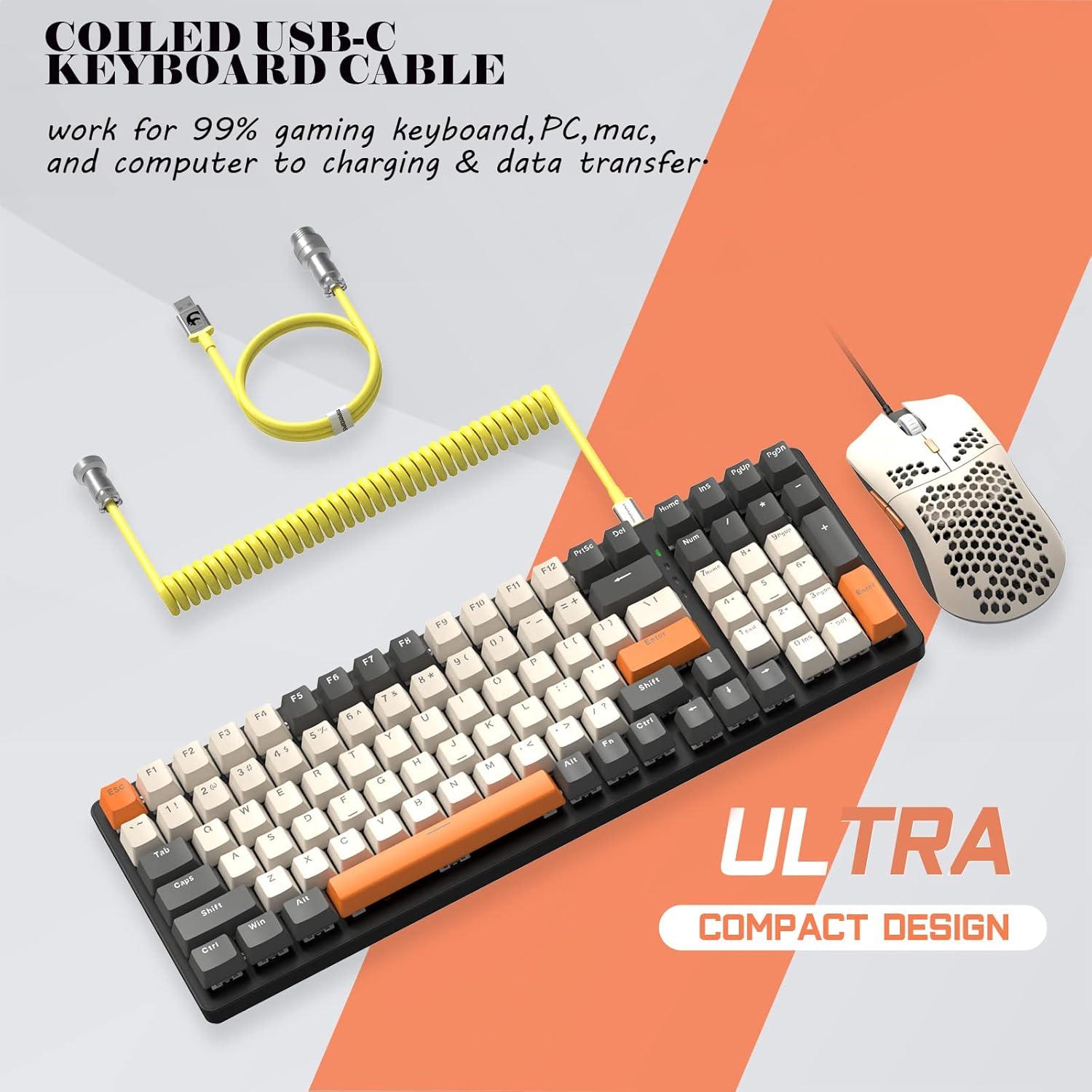 Teclado Mecánico ZIYOU LANG K3 RGB 98 Teclas + Ratón Ultra-Ligero