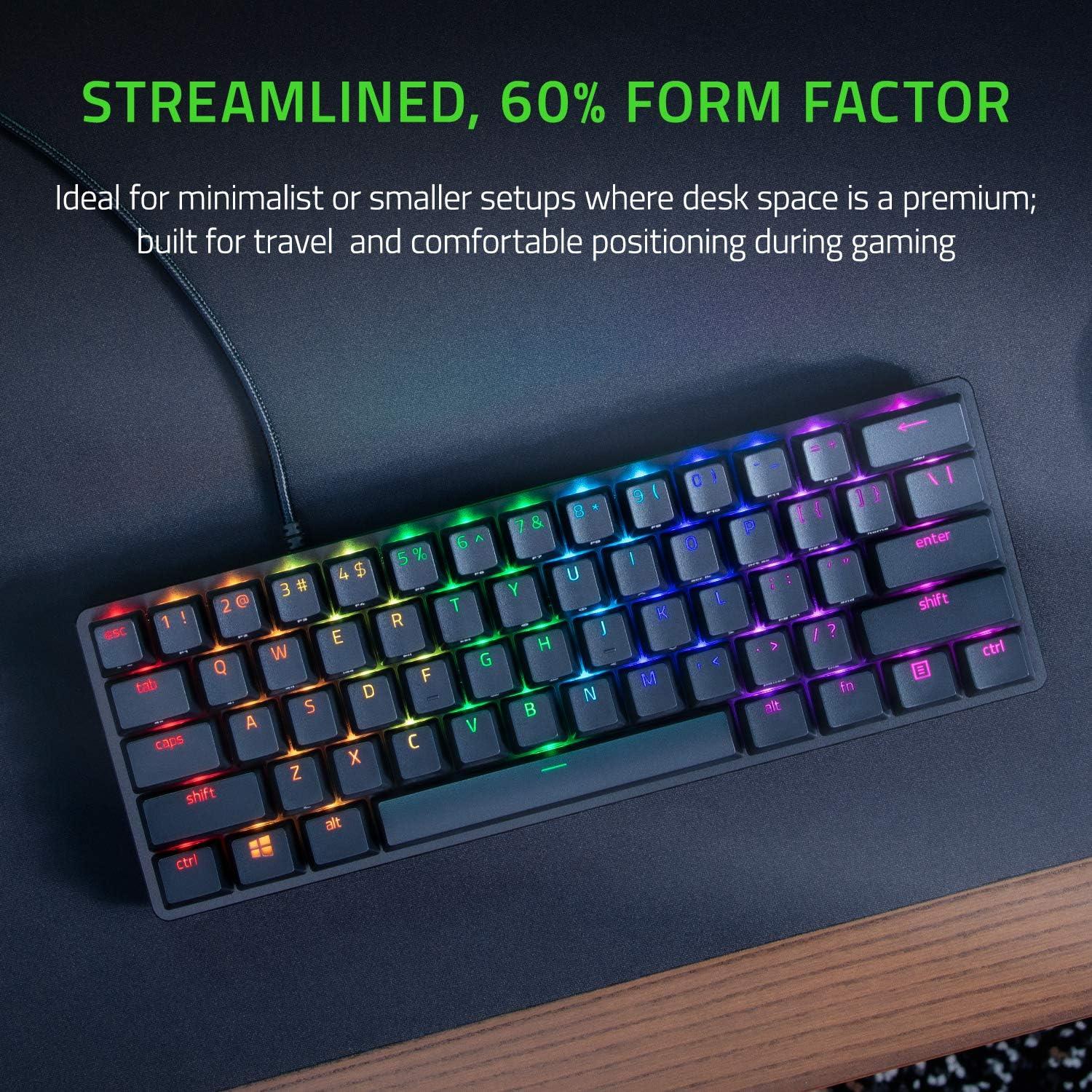Teclado Gaming Razer Huntsman Mini 60% Óptico RGB Negro