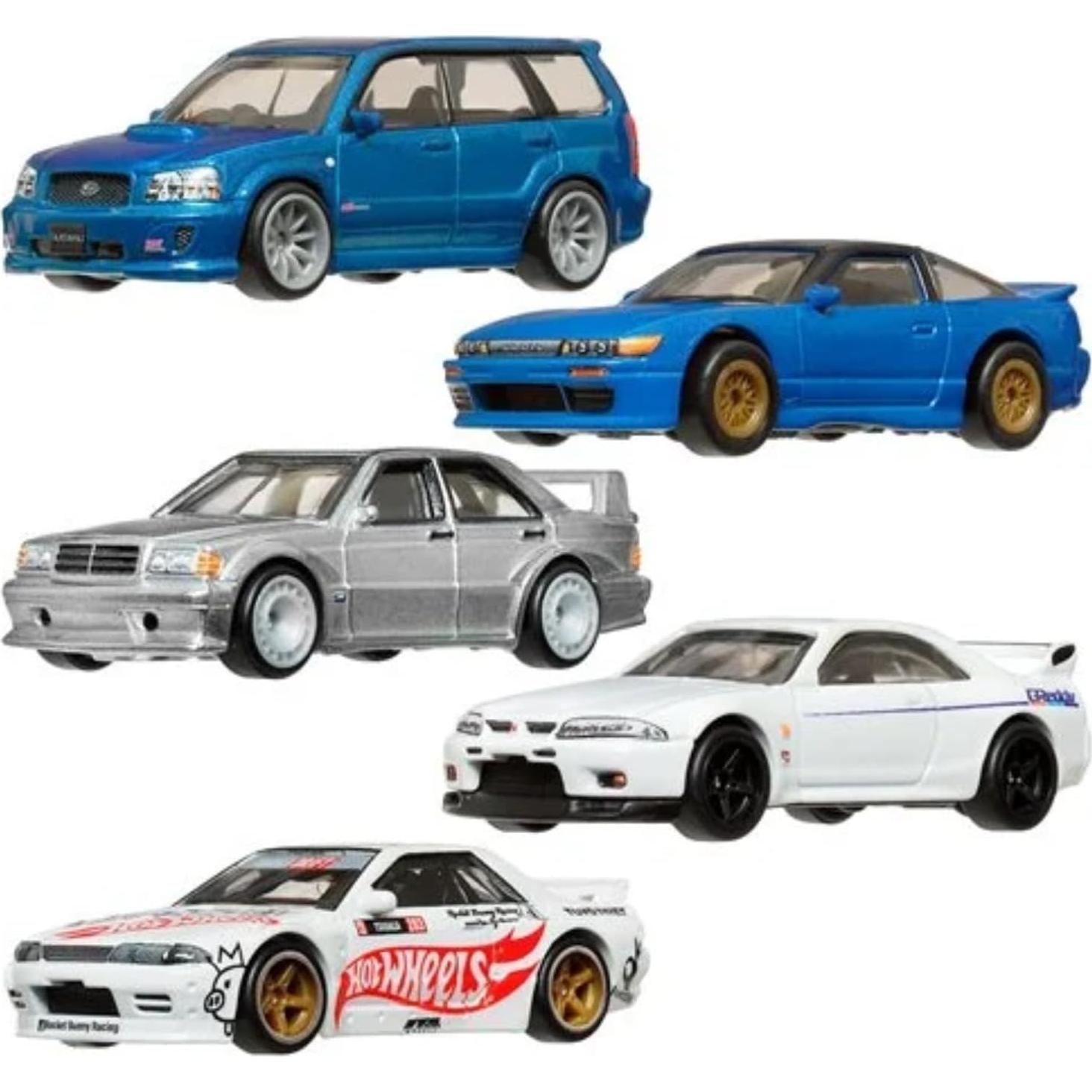 Juego de Autos de Metal Hot Wheels Clásicos Modernos 5 Piezas