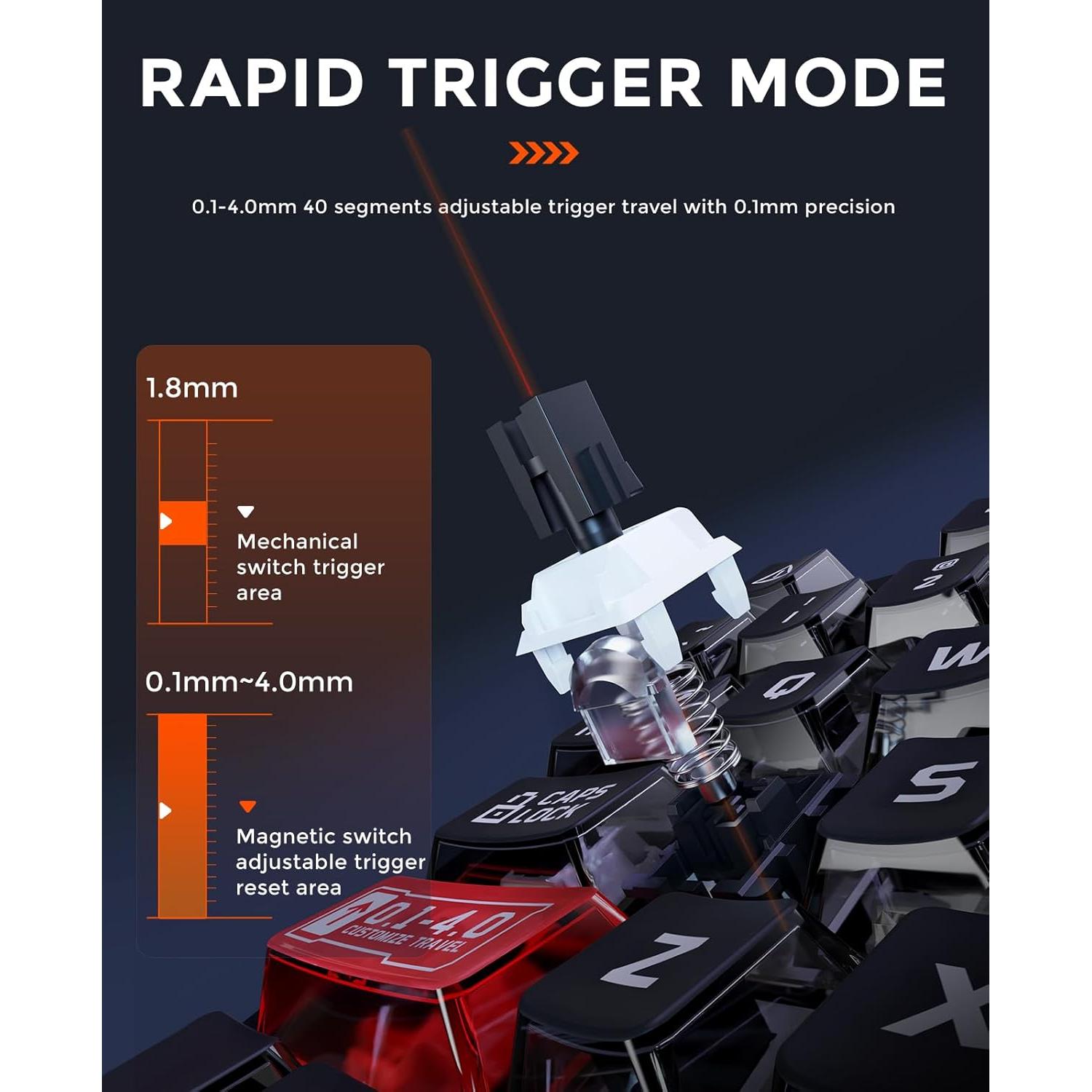 Teclado Gaming DAREU EK75RT TKL Magnético RGB 75%