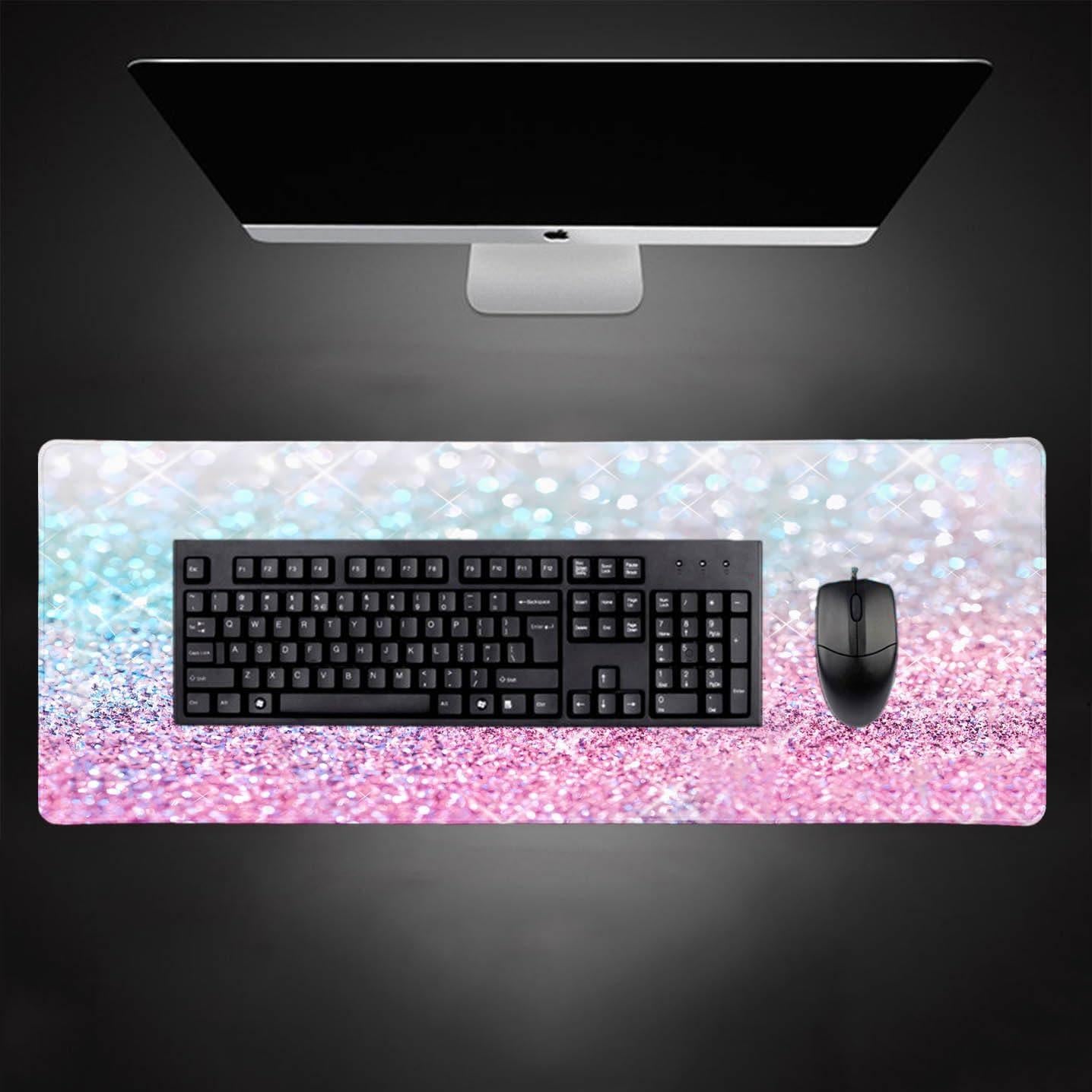 Alfombrilla de Ratón Grande HUOCAIREN Brillo Gradiente 80x30cm